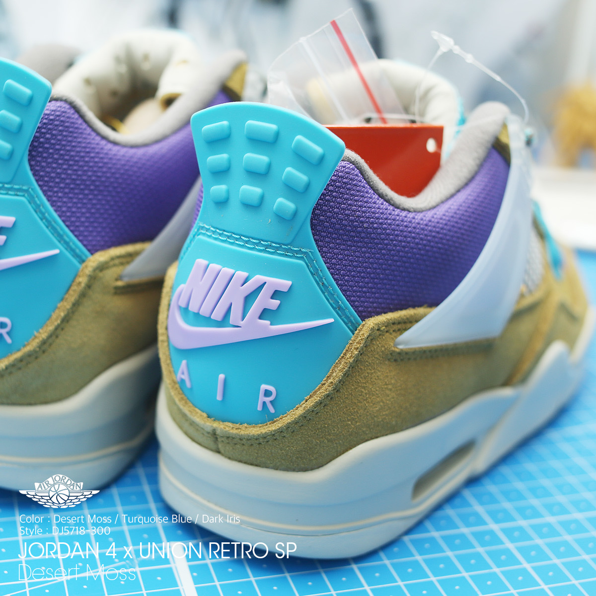 Jordan 4 x Union Retro SP Desert Moss 착용 스타일 - 4
