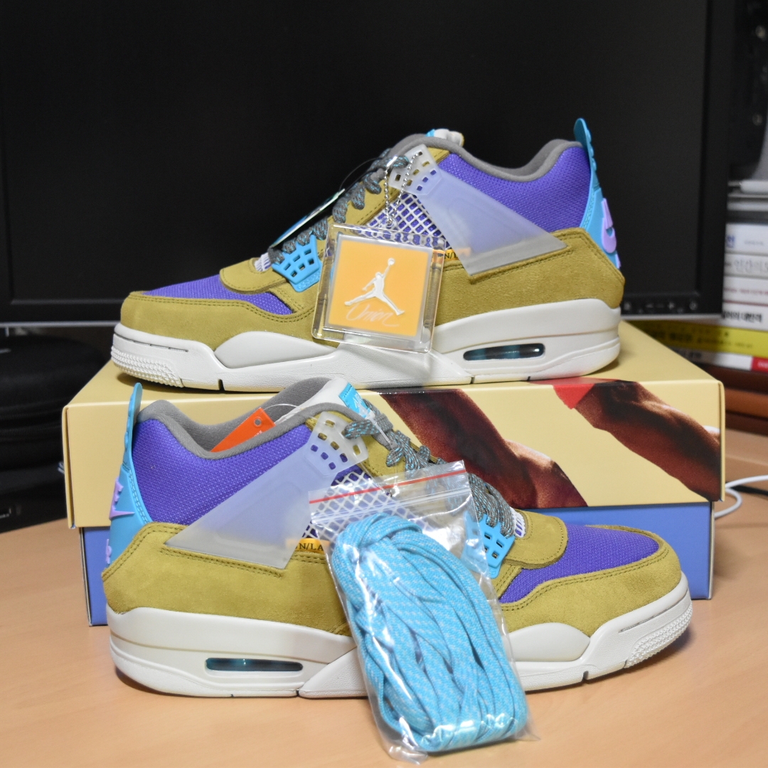 Jordan 4 x Union Retro SP Desert Moss 착용 스타일 - 3