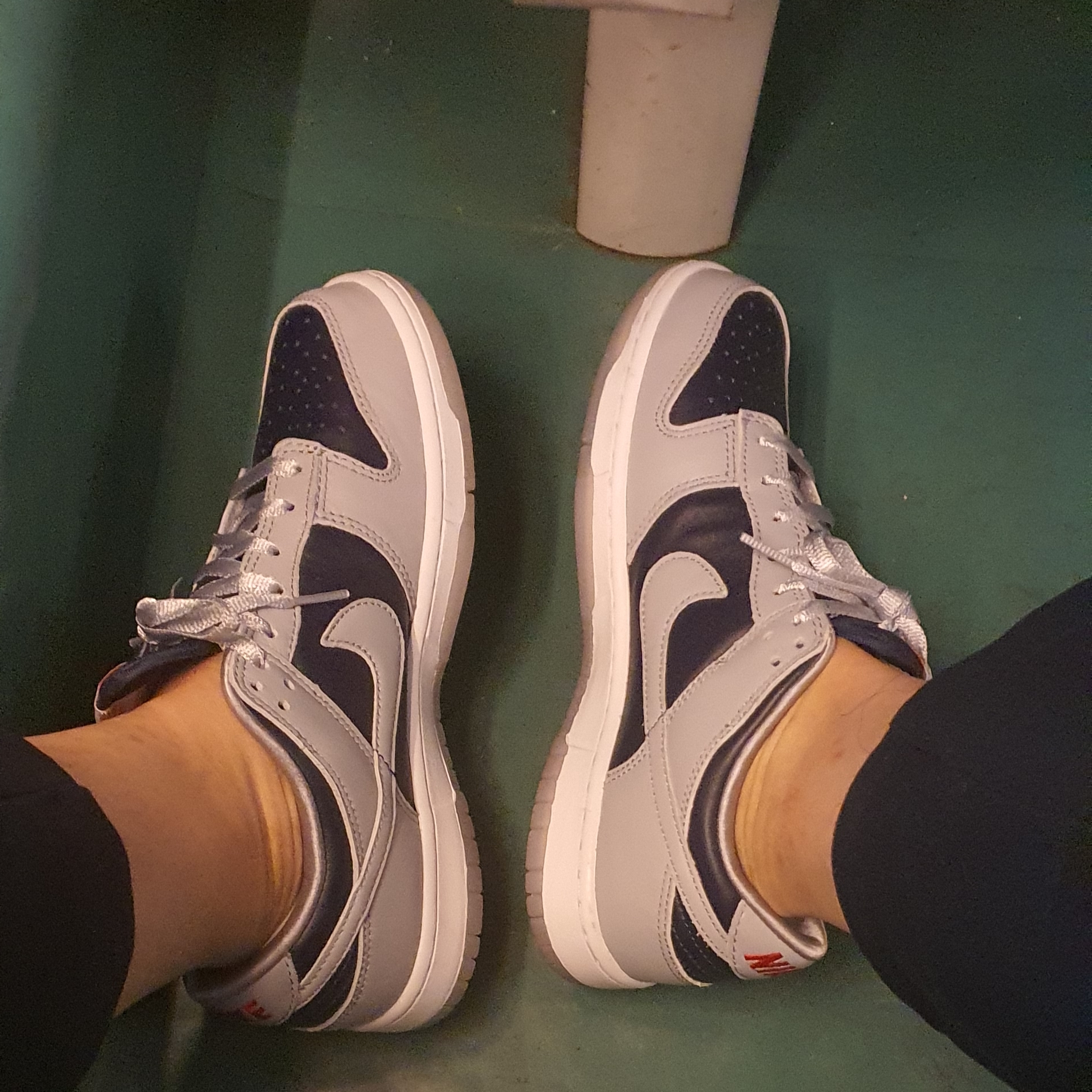 (W) Nike Dunk Low SP College Navy 착용 스타일 - 2