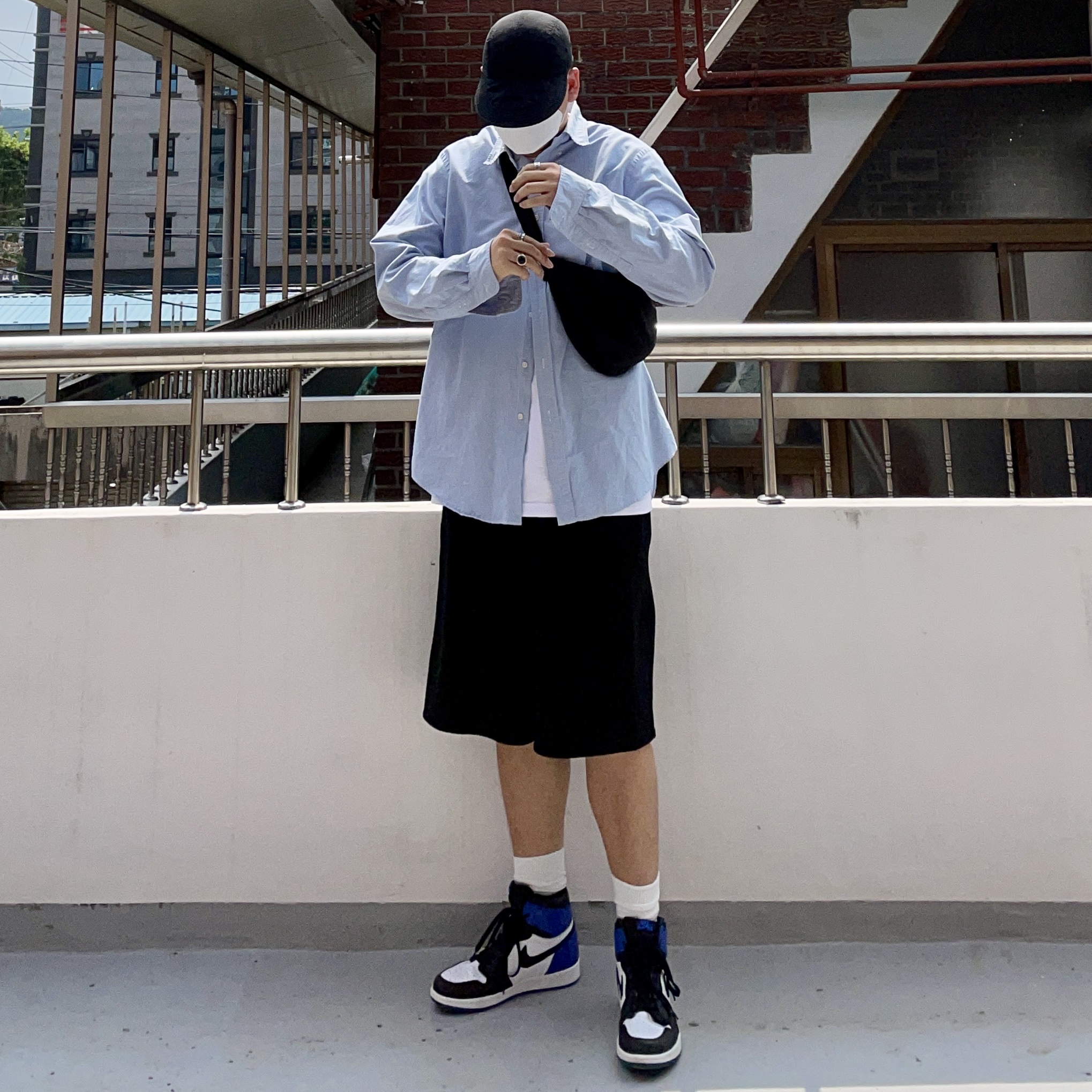 Jordan 1 x Fragment Retro High OG 착용 스타일