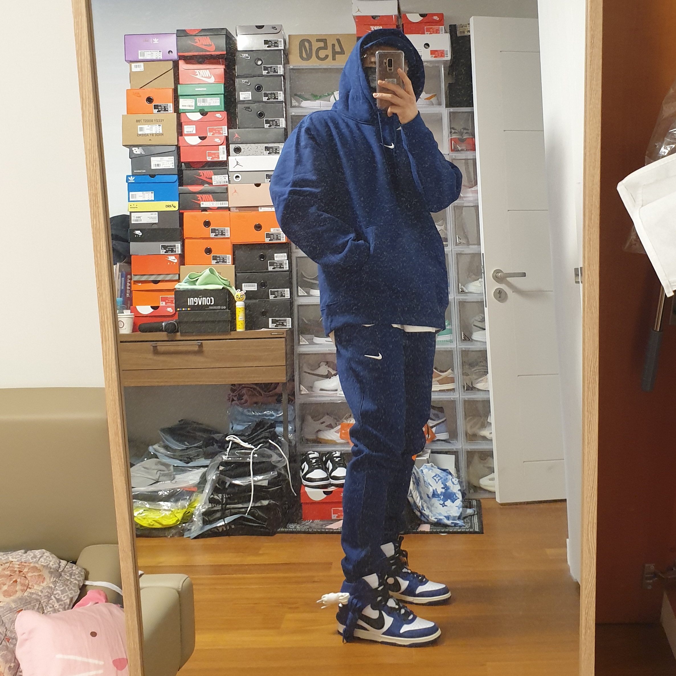 Nike x Drake Nocta Cardinal Stock Essential Hoodie Navy - US/EU, Nike x Drake Nocta Cardinal Stock Essential Cap Navy 착용 스타일 - 3