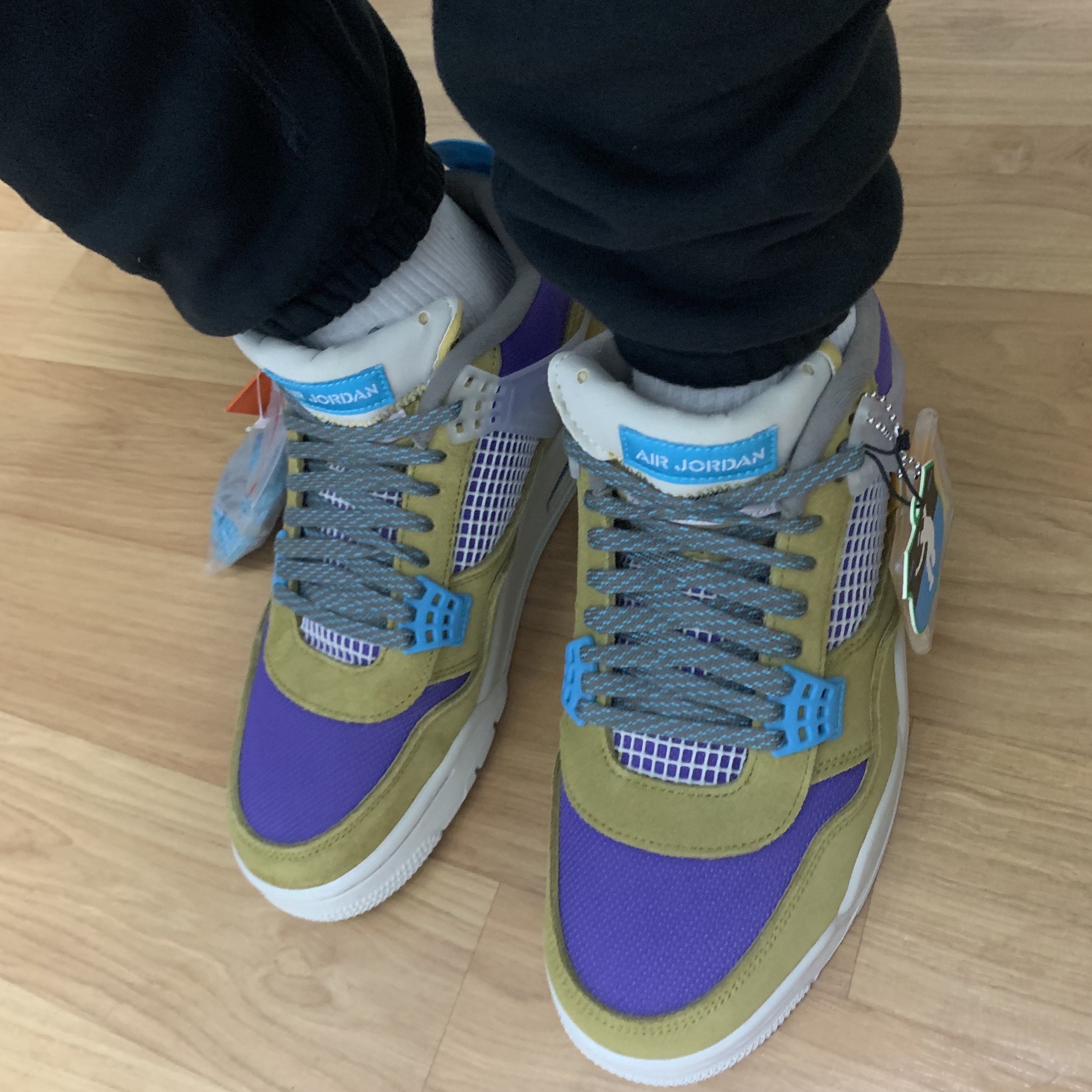 Jordan 4 x Union Retro SP Desert Moss 착용 스타일 - 4