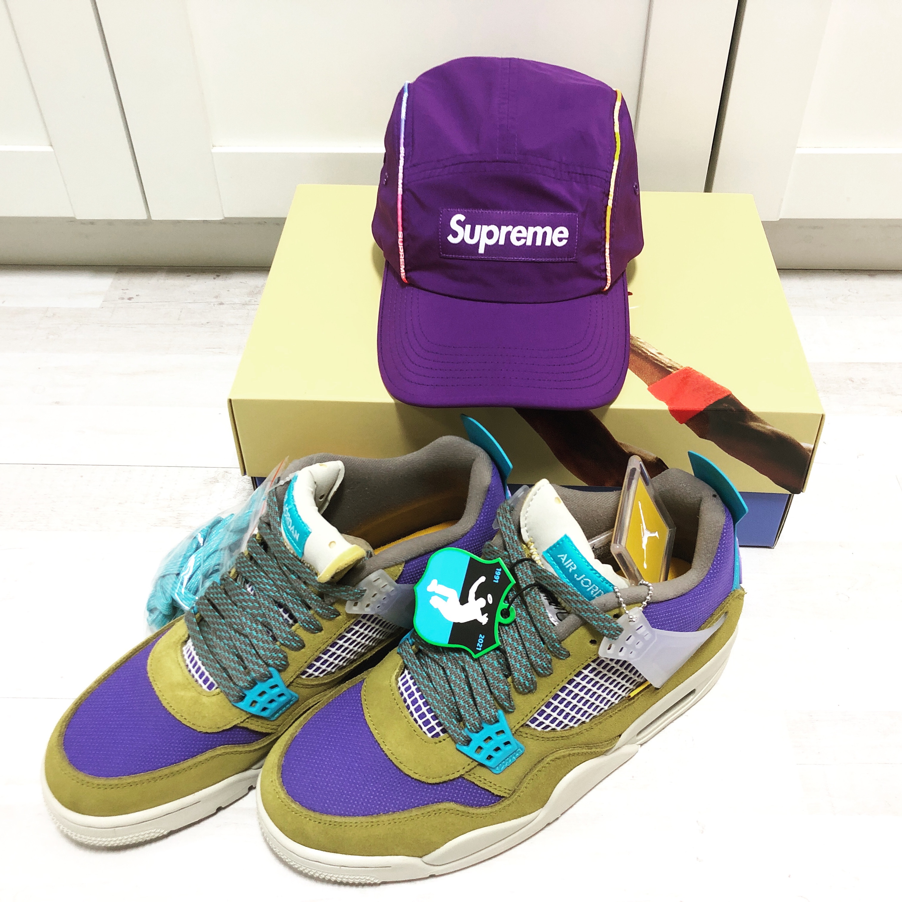 Jordan 4 x Union Retro SP Desert Moss 착용 스타일