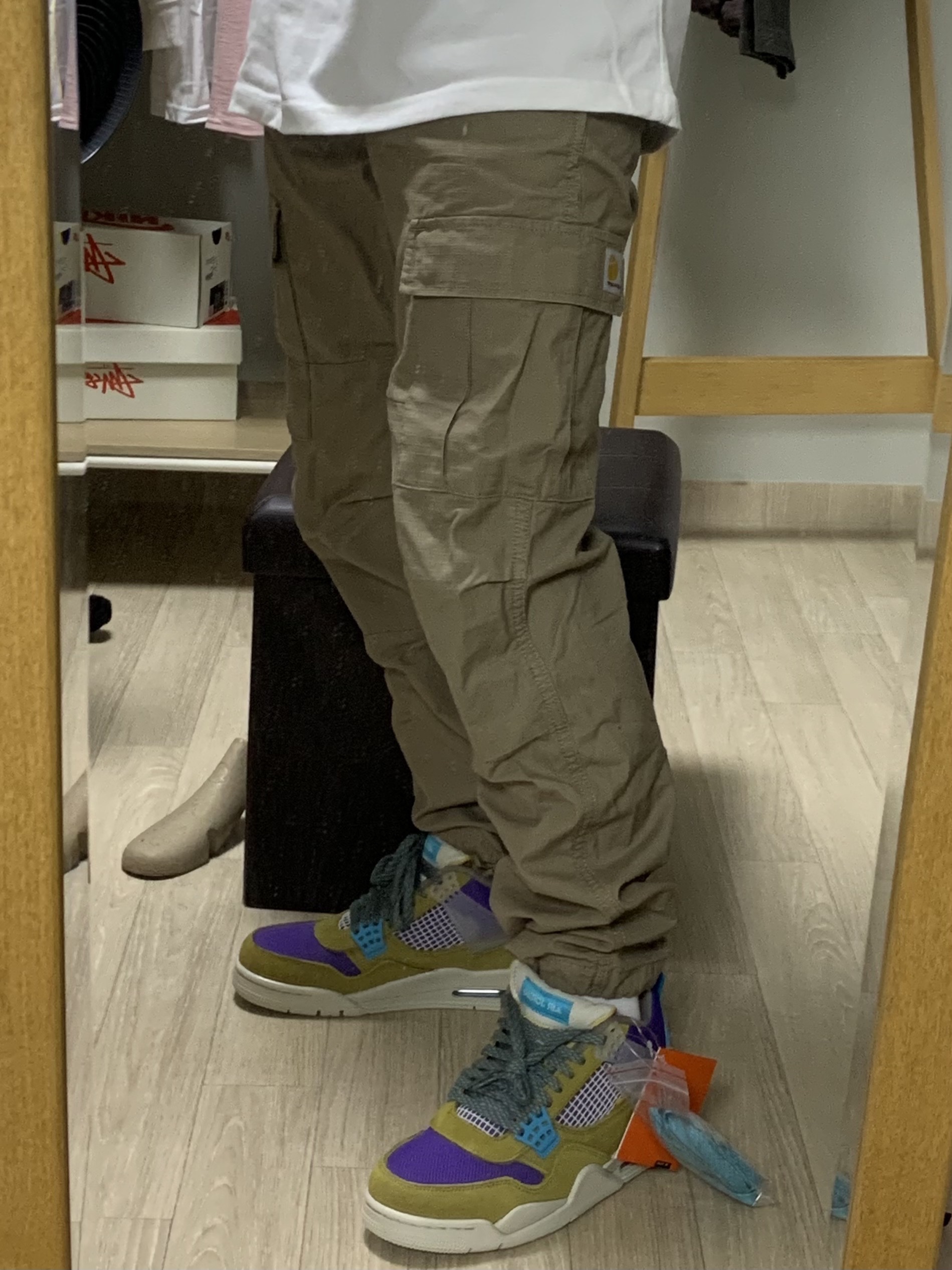 Jordan 4 x Union Retro SP Desert Moss 착용 스타일