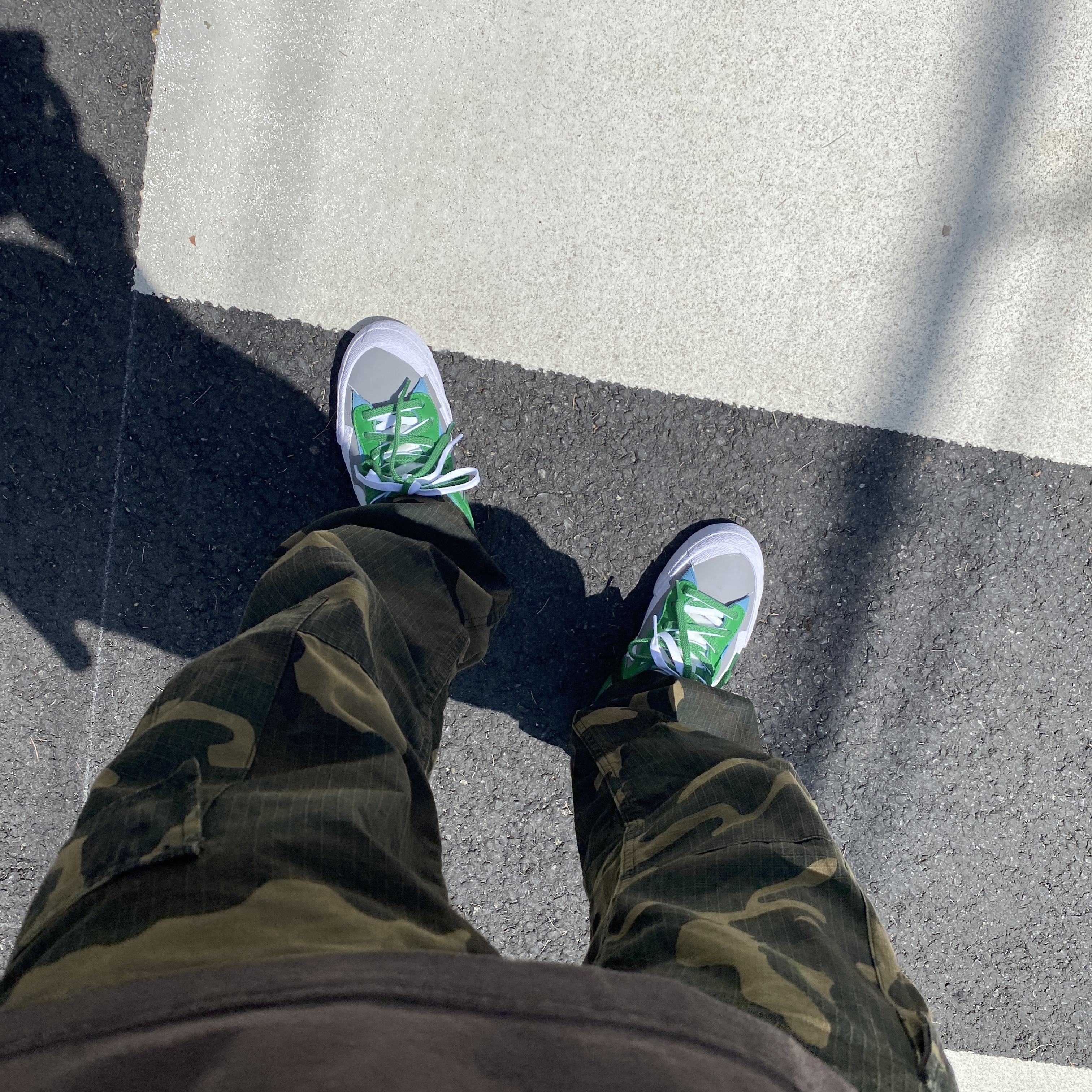 Nike x Sacai Blazer Low Classic Green 착용 스타일