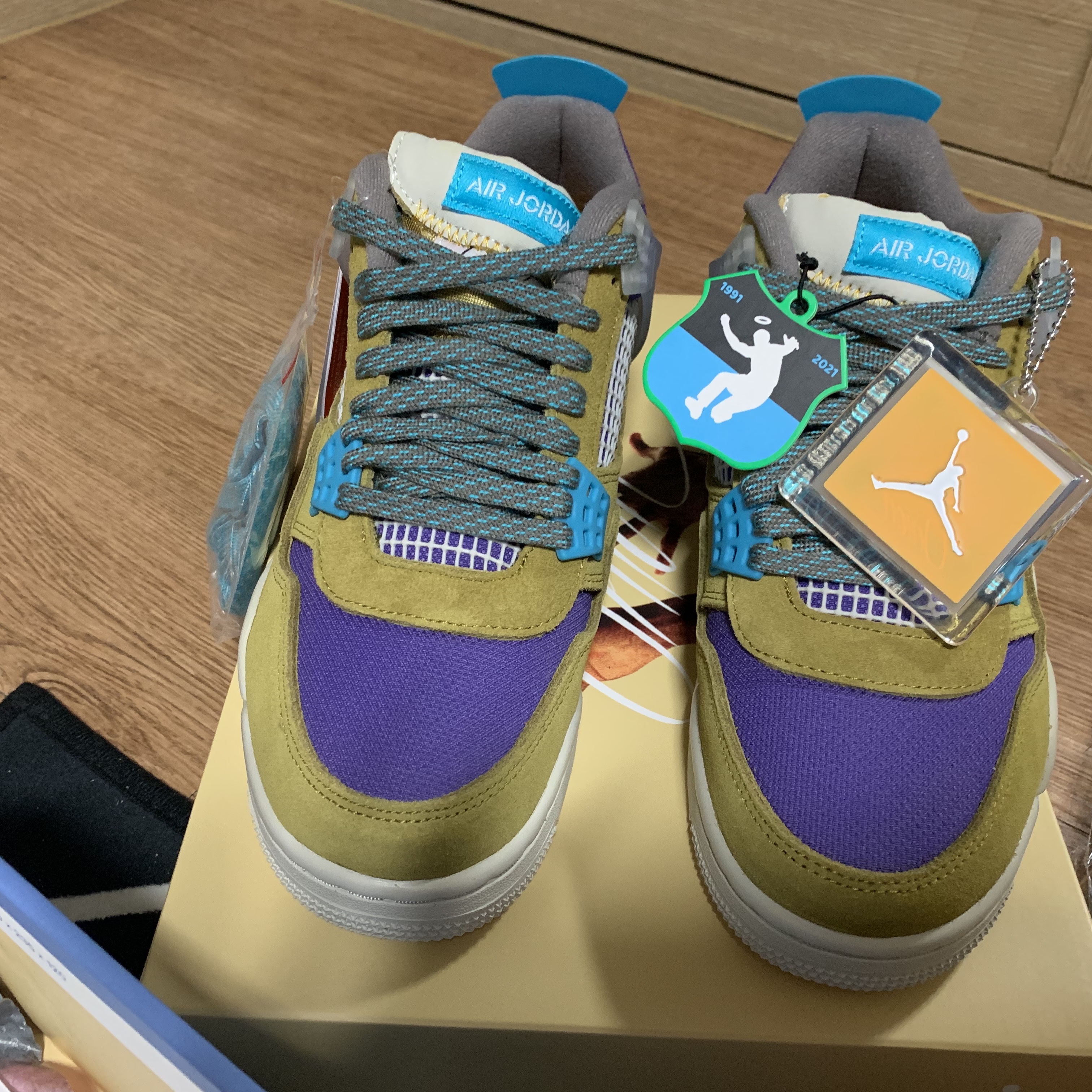 Jordan 4 x Union Retro SP Desert Moss 착용 스타일 - 4