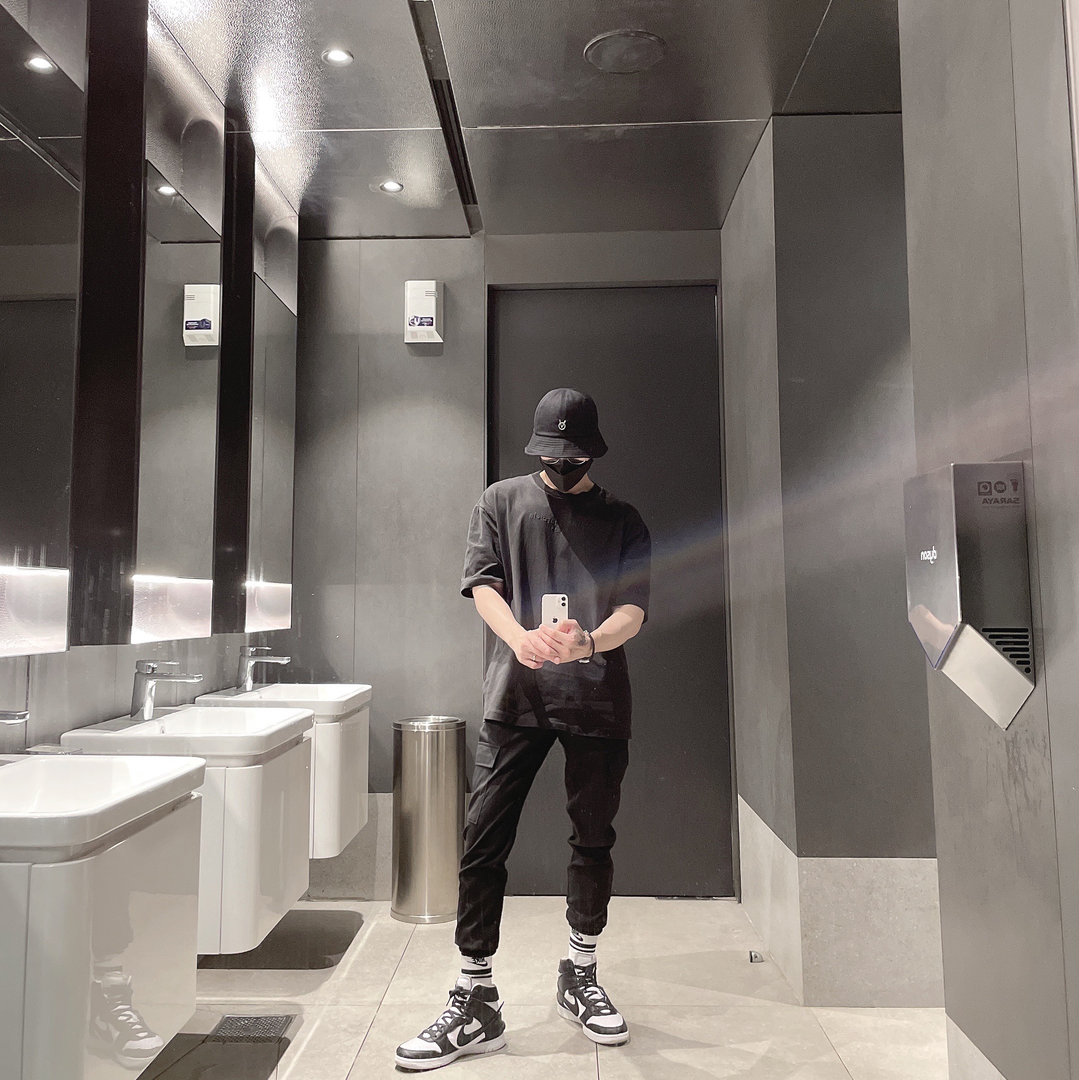 Nike x Ambush Dunk High Black 착용 스타일