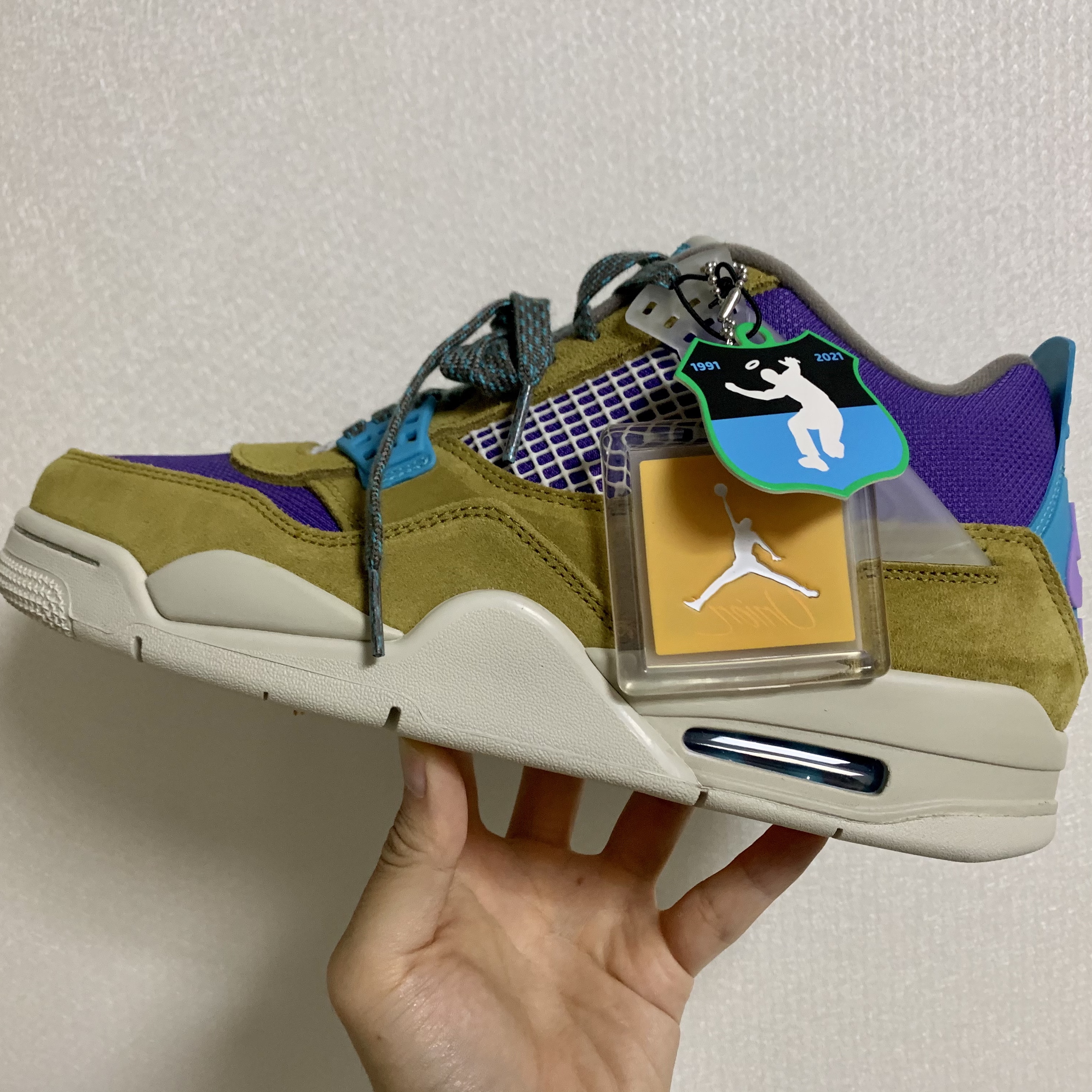 Jordan 4 x Union Retro SP Desert Moss 착용 스타일 - 5