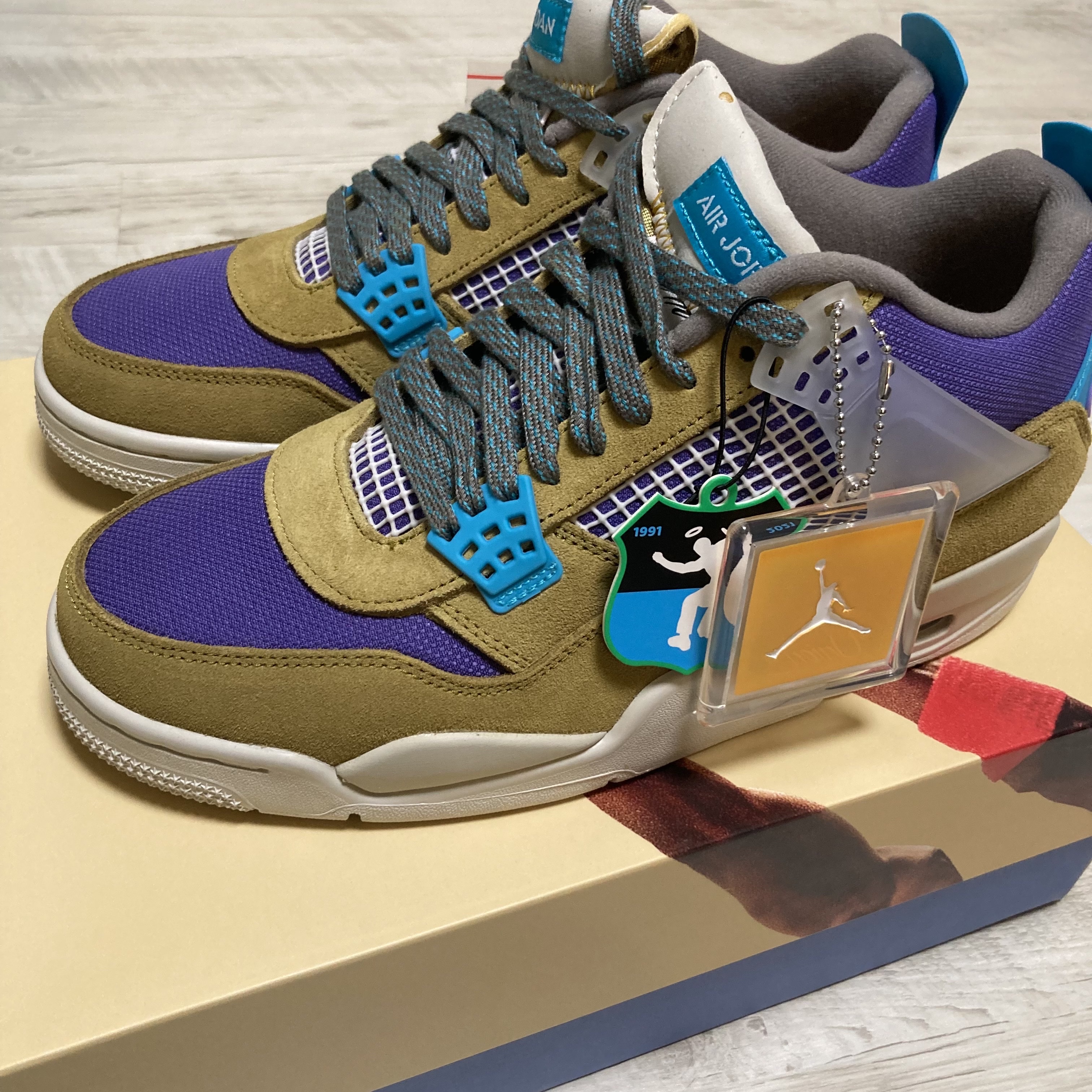 Jordan 4 x Union Retro SP Desert Moss 착용 스타일 - 2