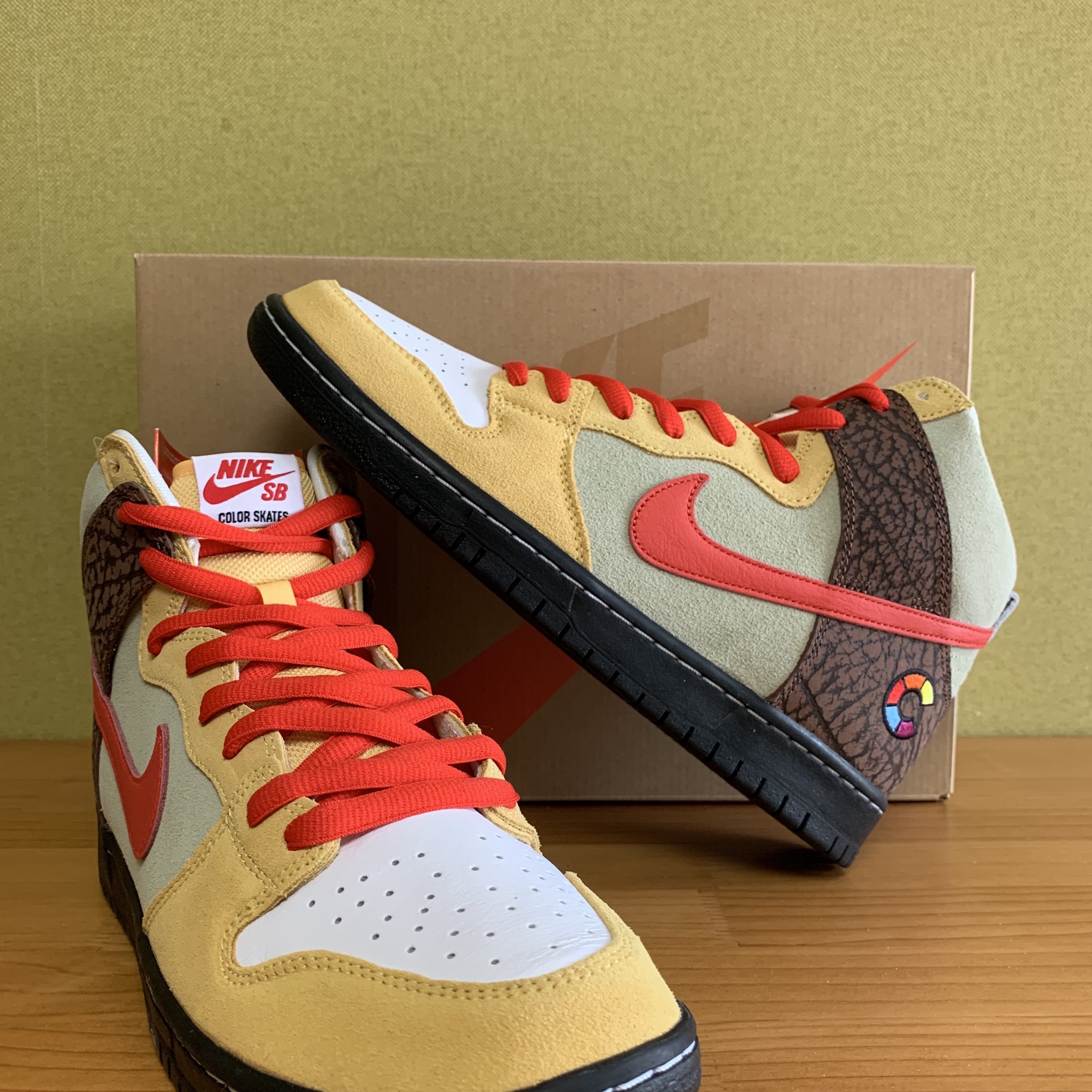 Nike x Color Skates SB Dunk High Pro Kebab and Destroy 착용 스타일 - 2