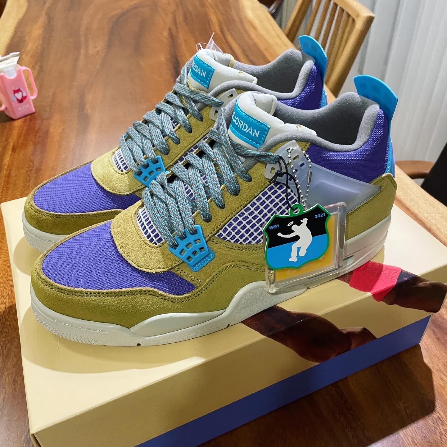 Jordan 4 x Union Retro SP Desert Moss 착용 스타일 - 2