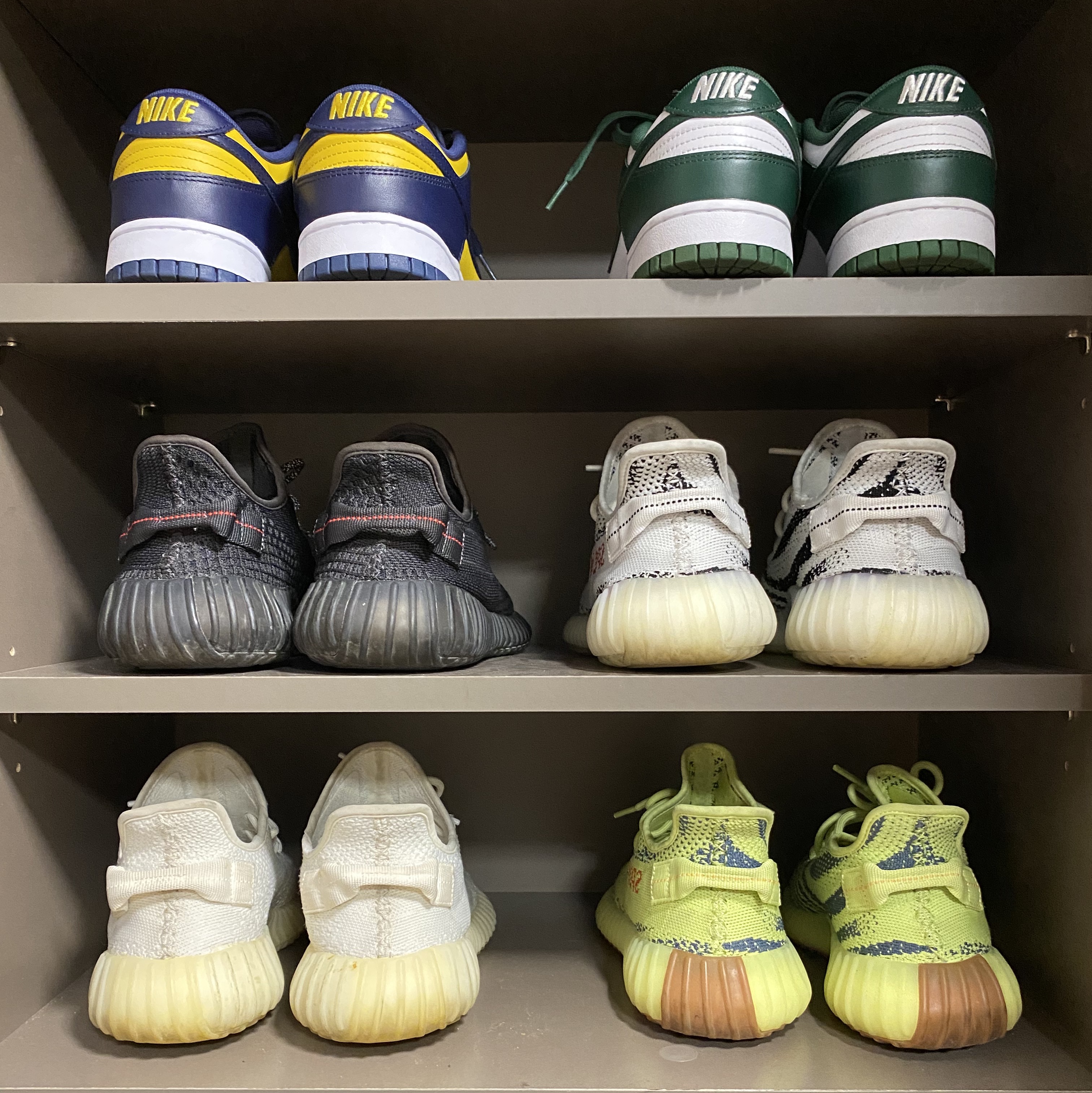 Nike Dunk Low Retro Varsity Green, Nike Dunk Low Retro Varsity Maize 착용 스타일
