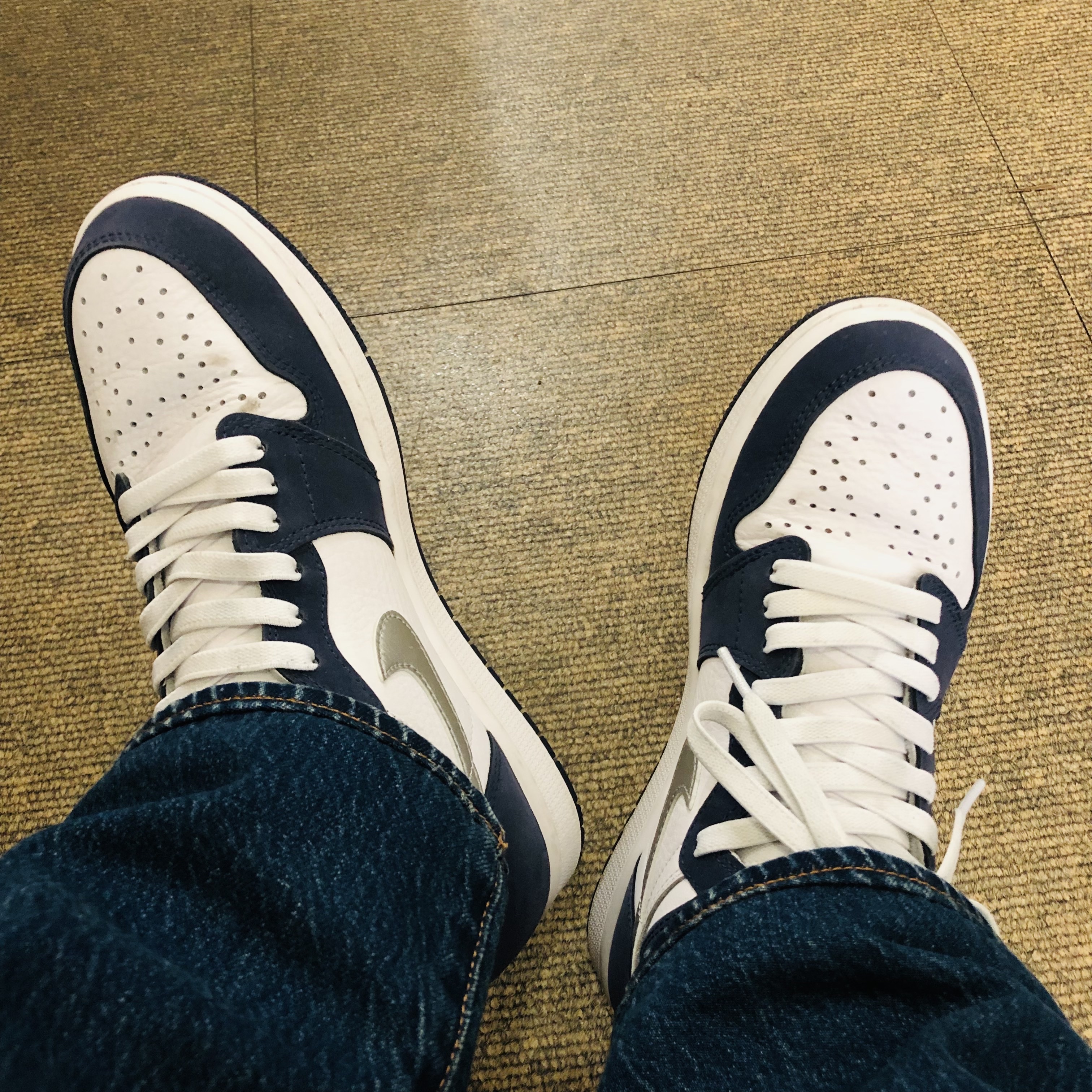Jordan 1 Retro High OG CO.JP Midnight Navy 착용 스타일