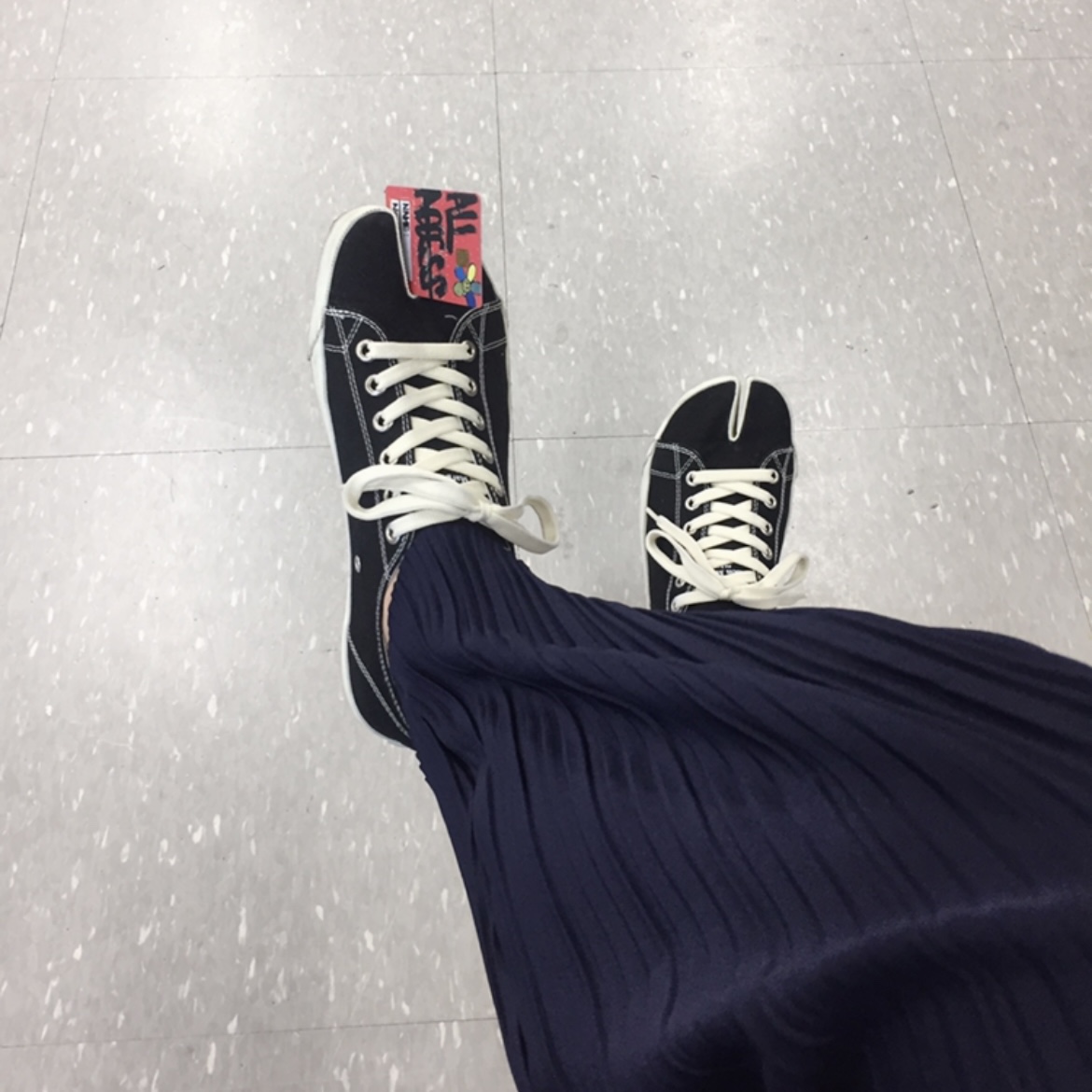 Maison Margiela Tabi Low Black 착용 스타일