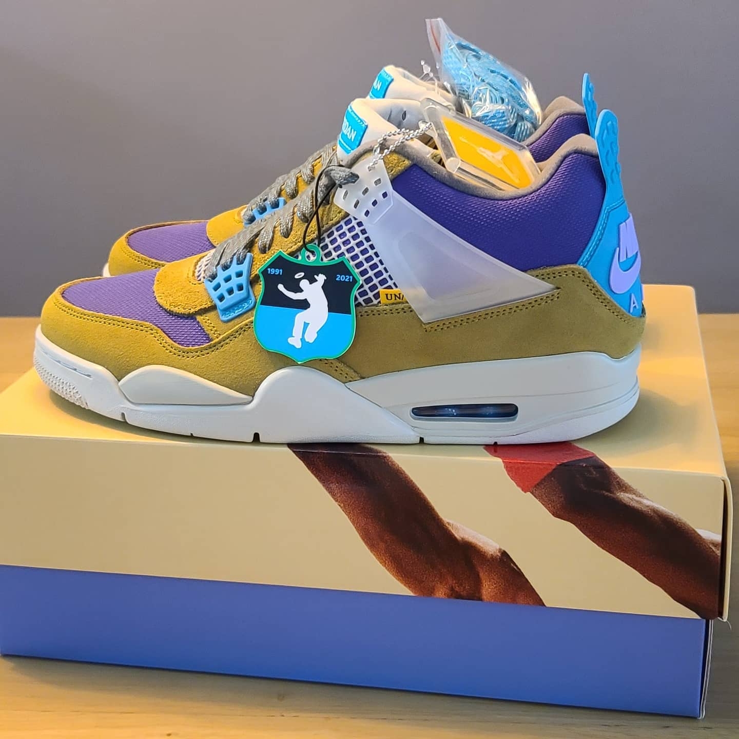 Jordan 4 x Union Retro SP Desert Moss 착용 스타일 - 2