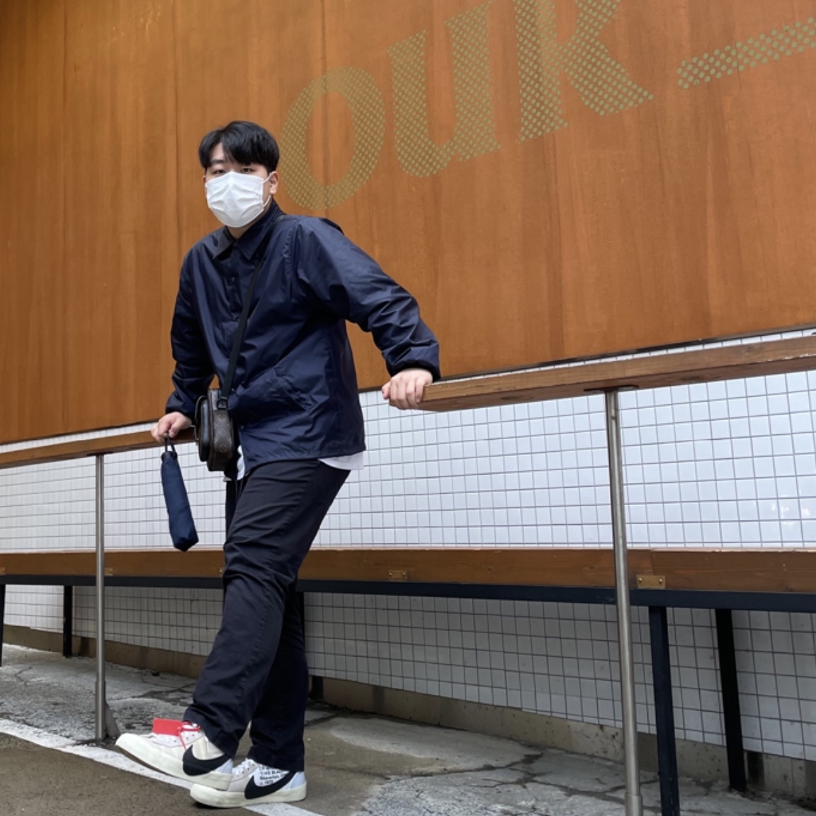 Nike x Off-White Blazer Mid White OG The Ten 착용 스타일 - 3