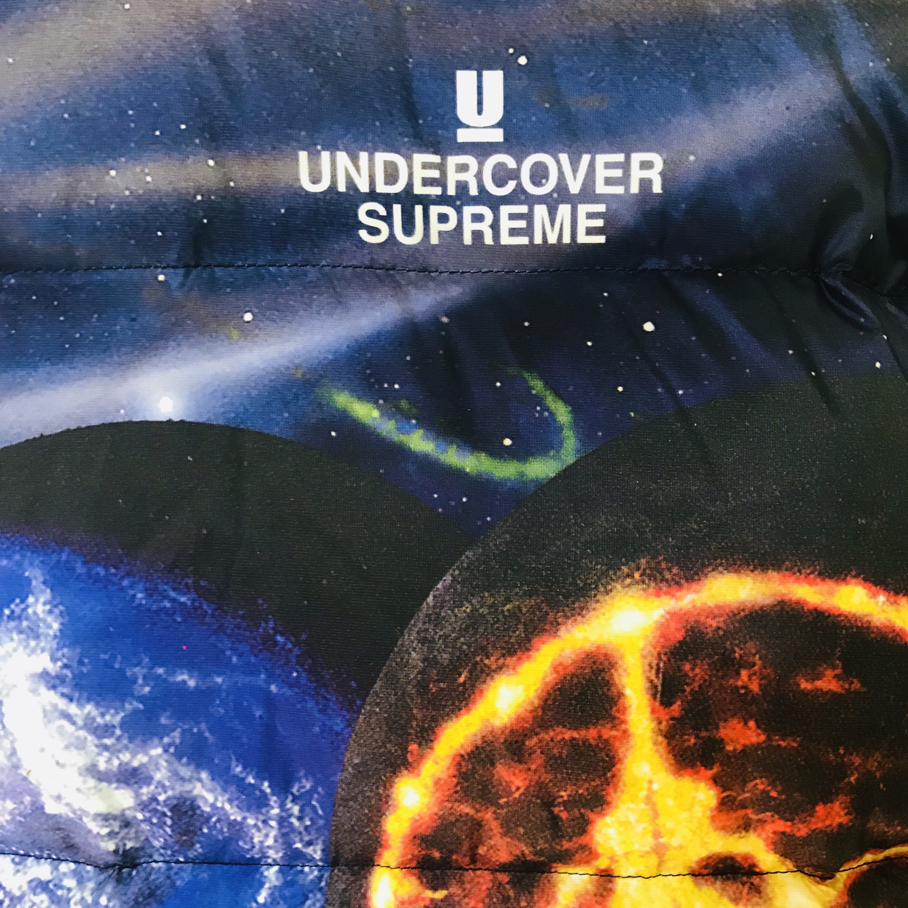 Supreme x Undercover Public Enemy Puffy Jacket Multi-Color - 18SS 착용 스타일