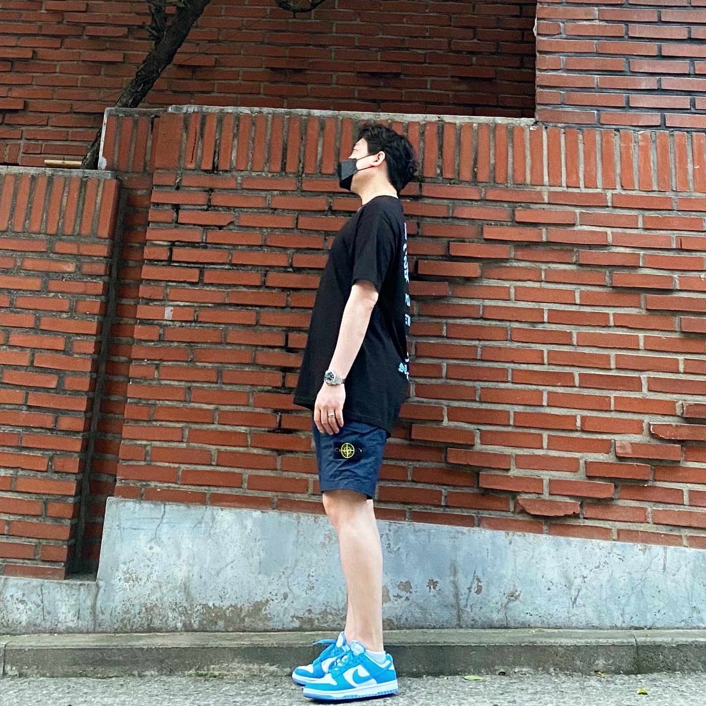 Nike Dunk Low Retro University Blue 착용 스타일