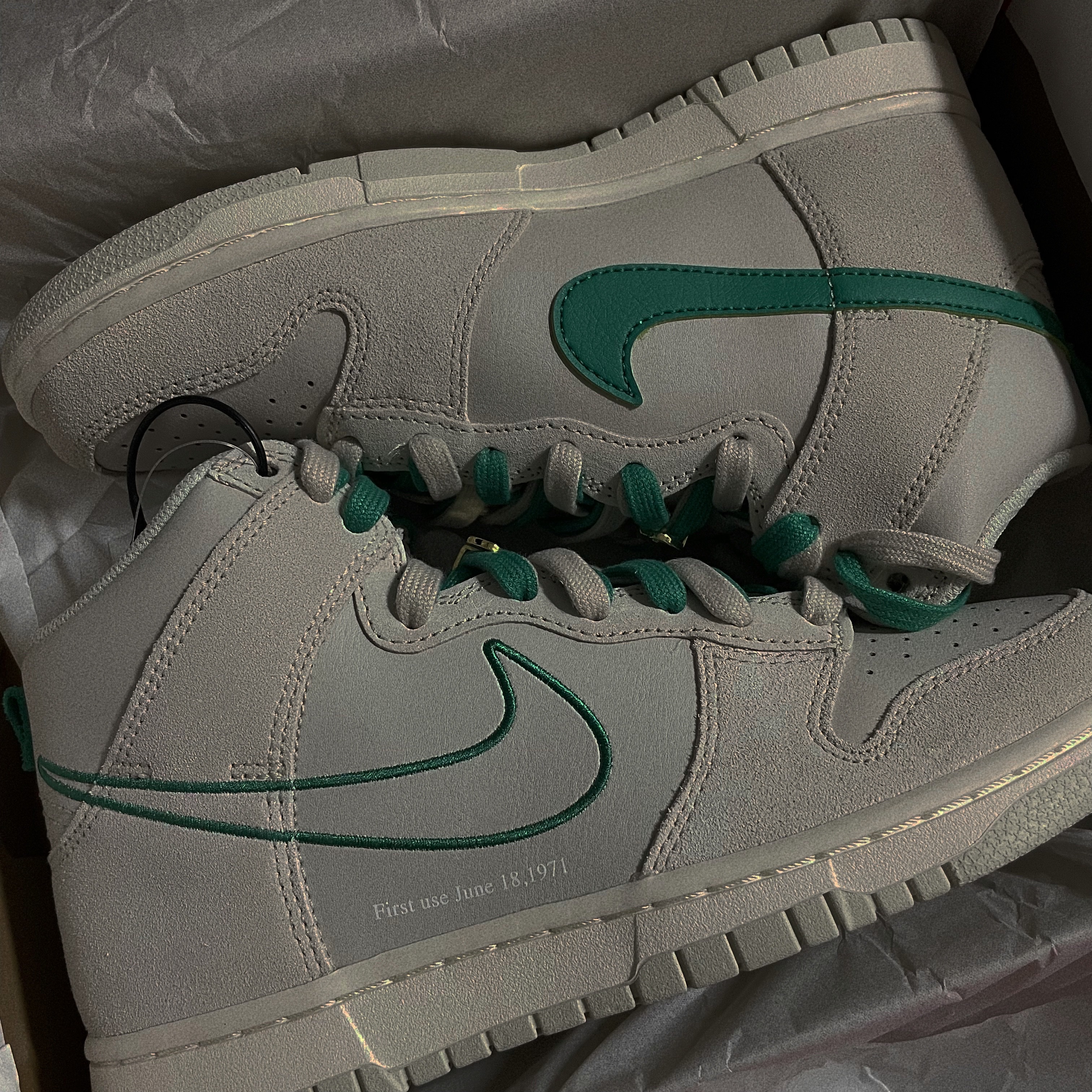 Nike Dunk High SE First Use Sail, (GS) Nike Dunk High SE First Use Sail 착용 스타일
