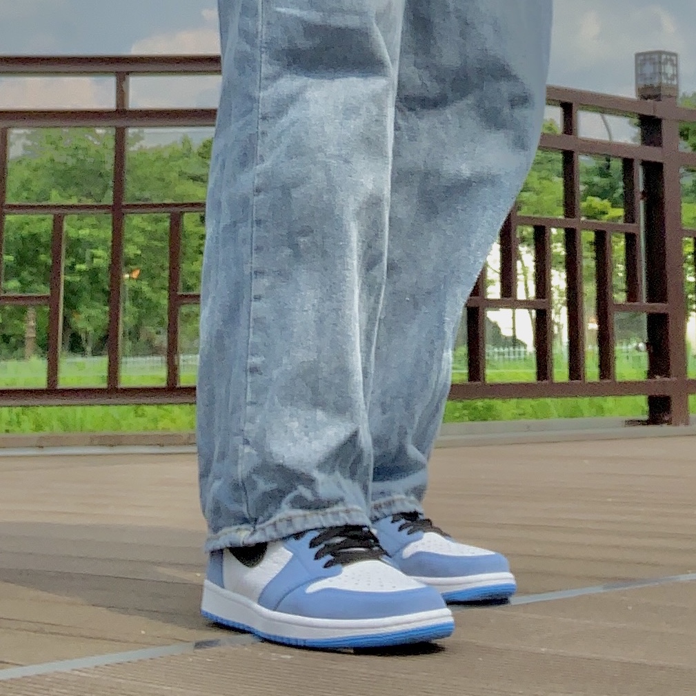 Jordan 1 Retro High OG University Blue, (GS) Jordan 1 Retro High OG University Blue 착용 스타일