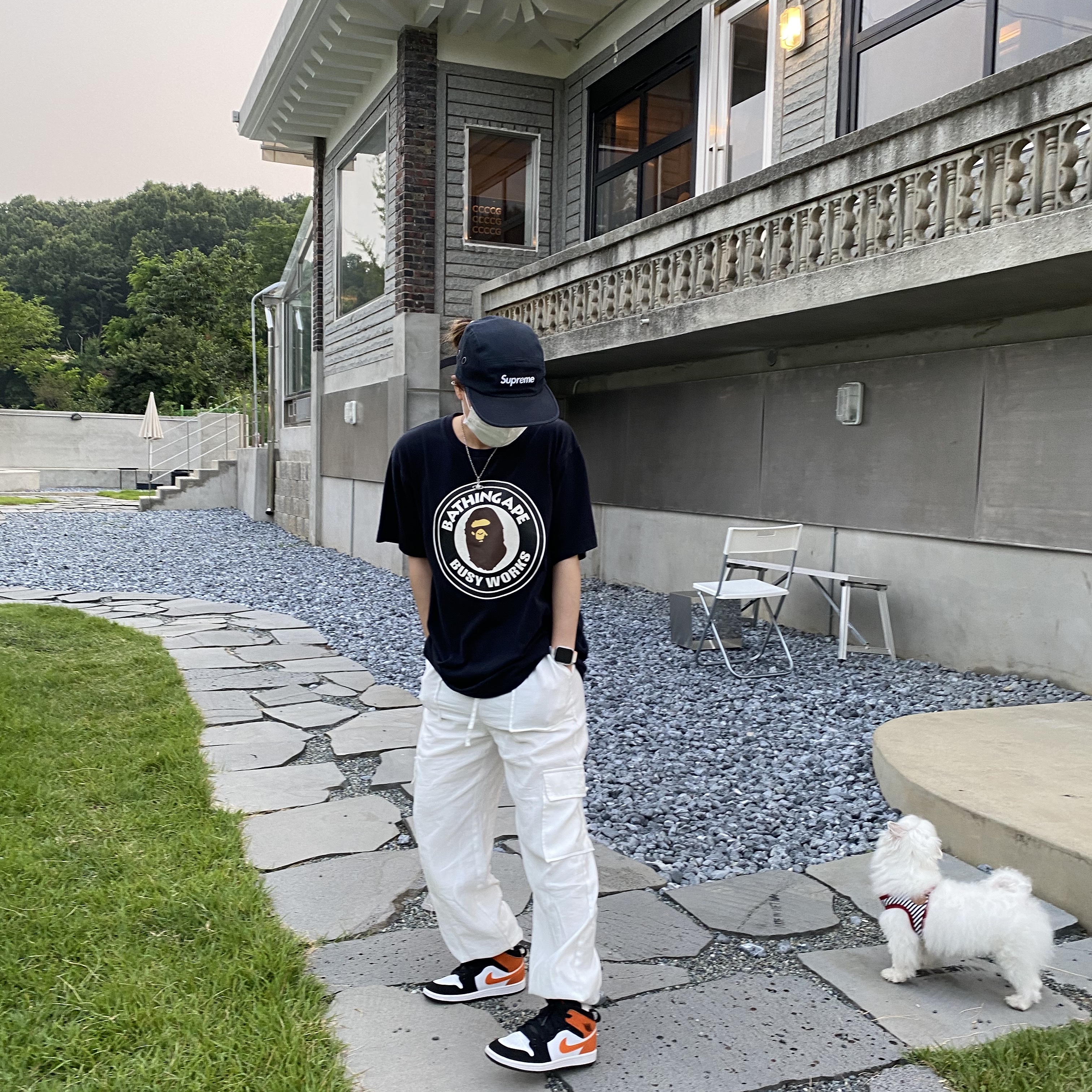 Supreme Military Camp Cap Black - 21SS, (GS) Jordan 1 Mid Shattered Backboard 착용 스타일 - 1
