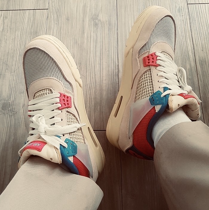 Jordan 4 x Union Retro Guava Ice 착용 스타일 - 4
