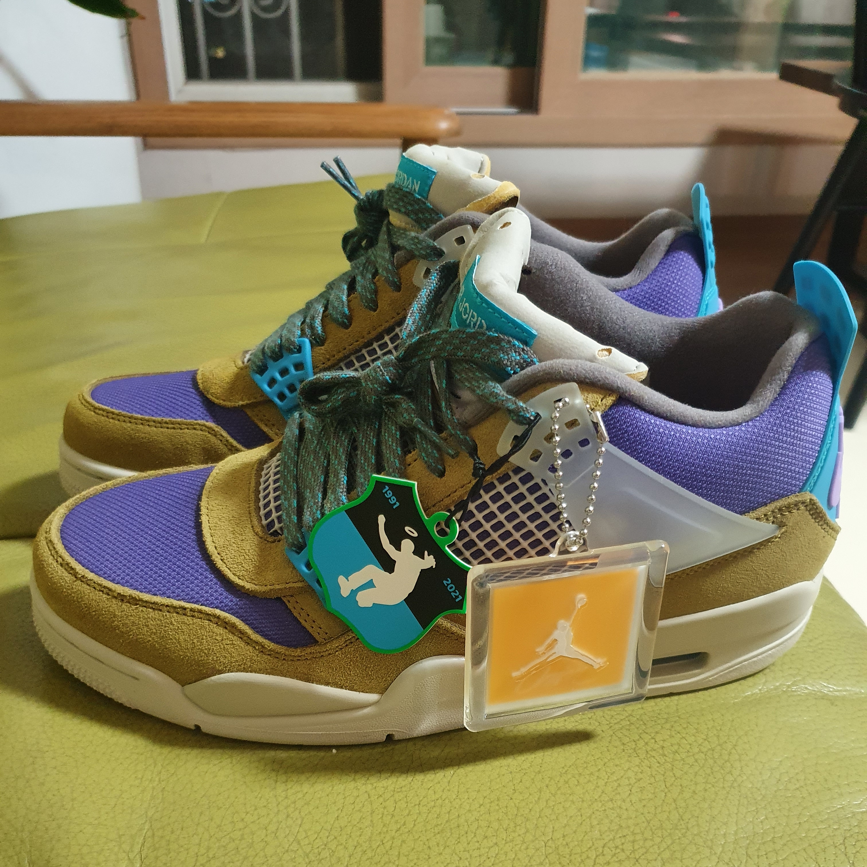 Jordan 4 x Union Retro SP Desert Moss 착용 스타일 - 5