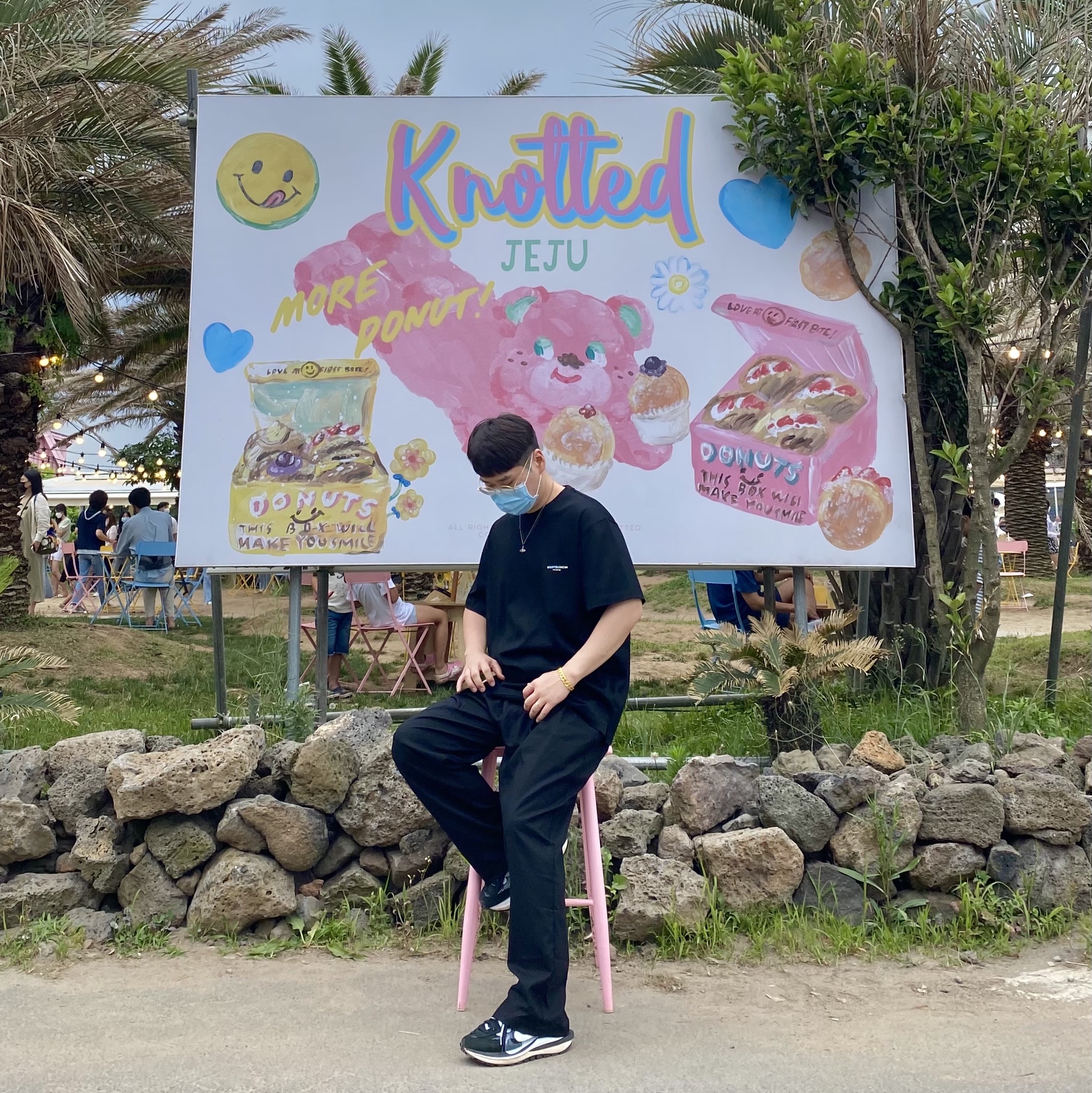 Nike x Sacai VaporWaffle Black White 착용 스타일