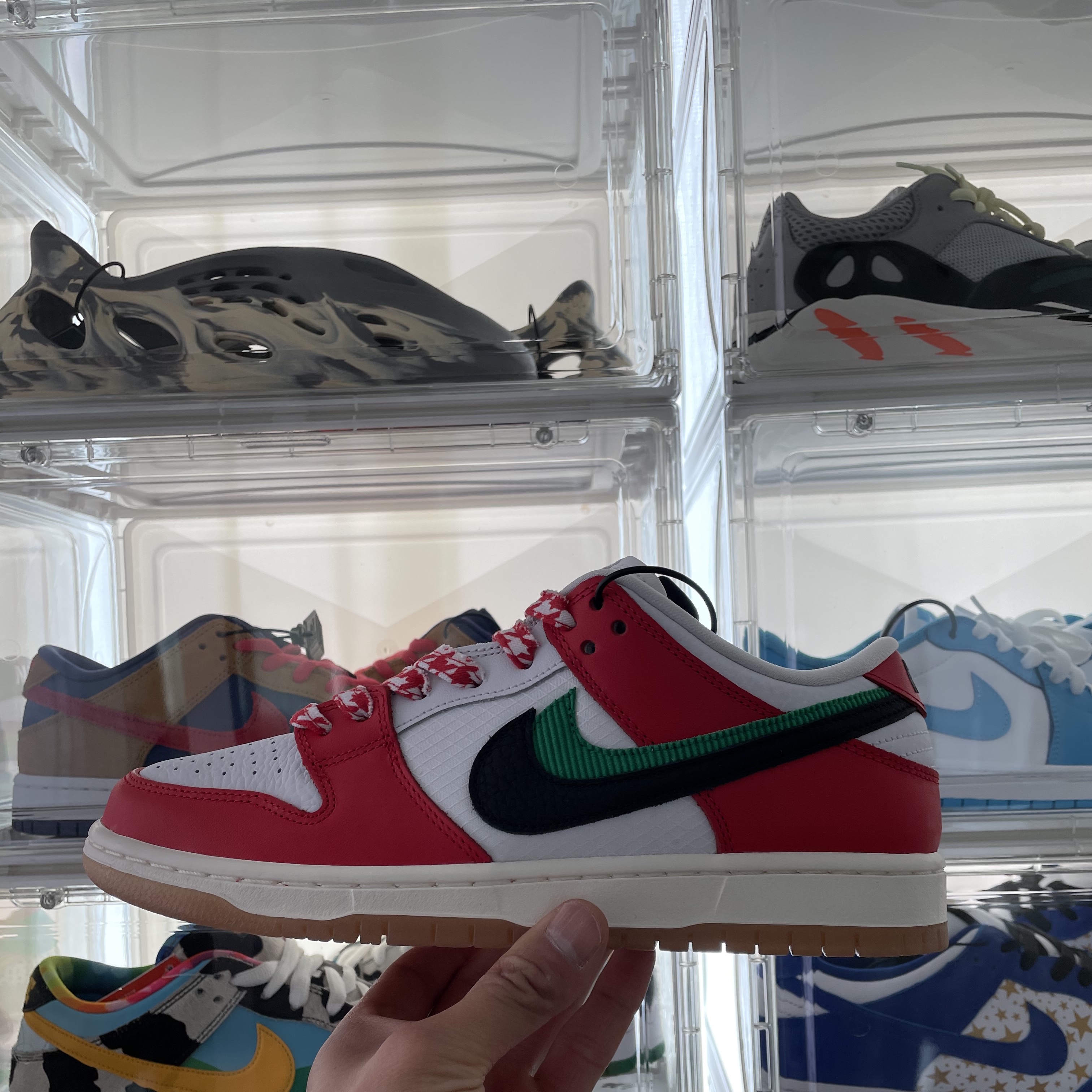 Nike x Frame Skate SB Dunk Low Pro Habibi 착용 스타일 - 1