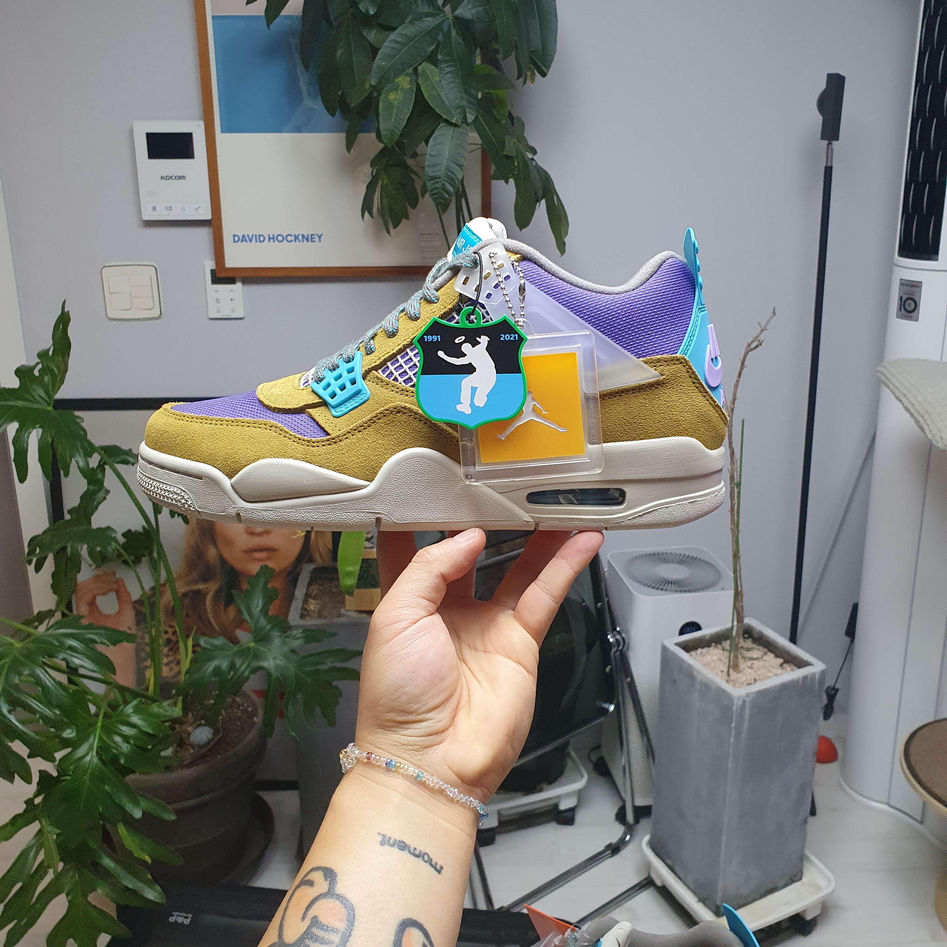 Jordan 4 x Union Retro SP Desert Moss 착용 스타일