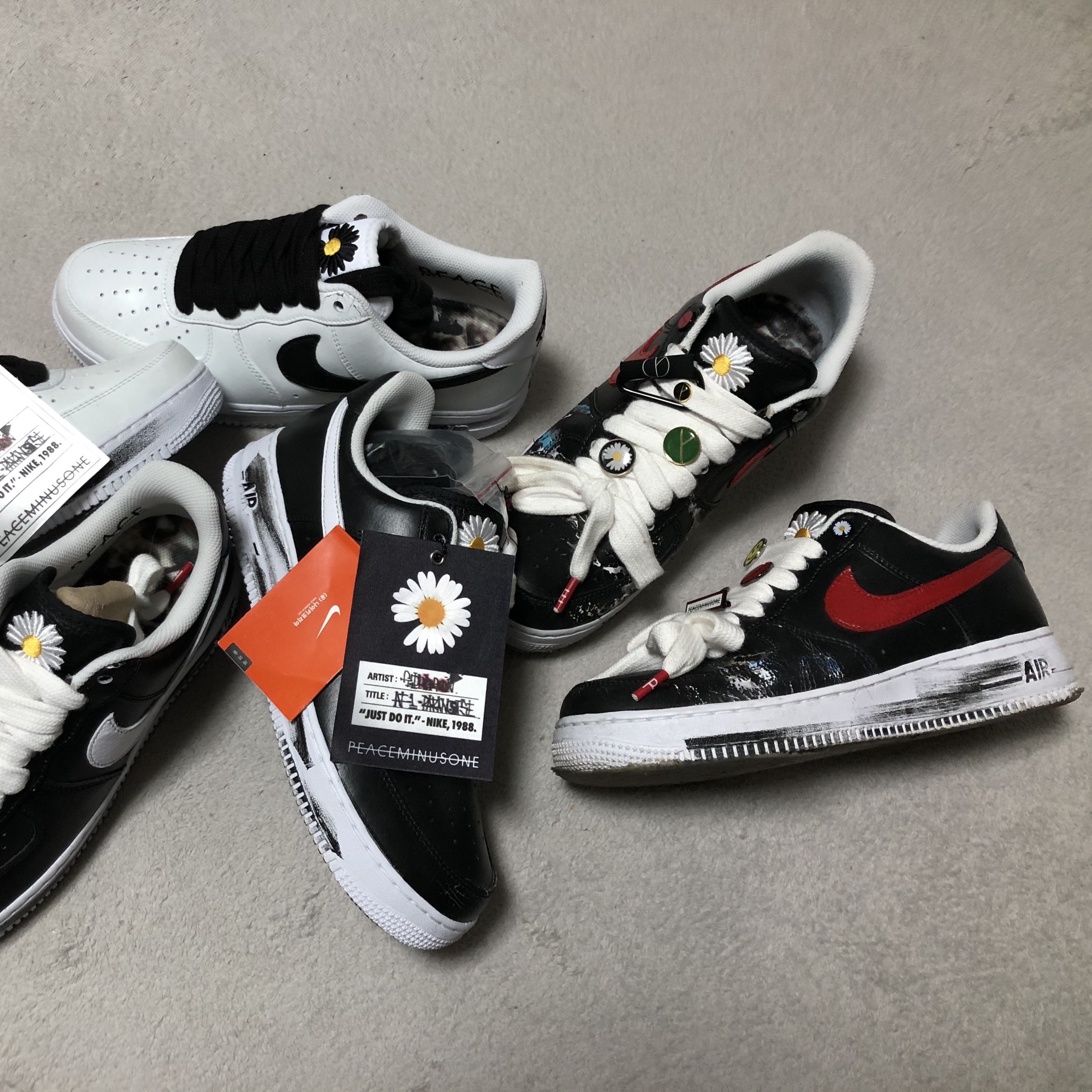 Nike x Peaceminusone Air Force 1 Low Para-Noise - Korea Exclusive 착용 스타일