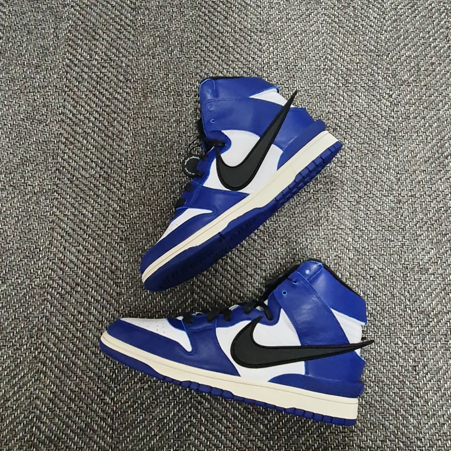 Nike x Ambush Dunk High Deep Royal Blue 착용 스타일