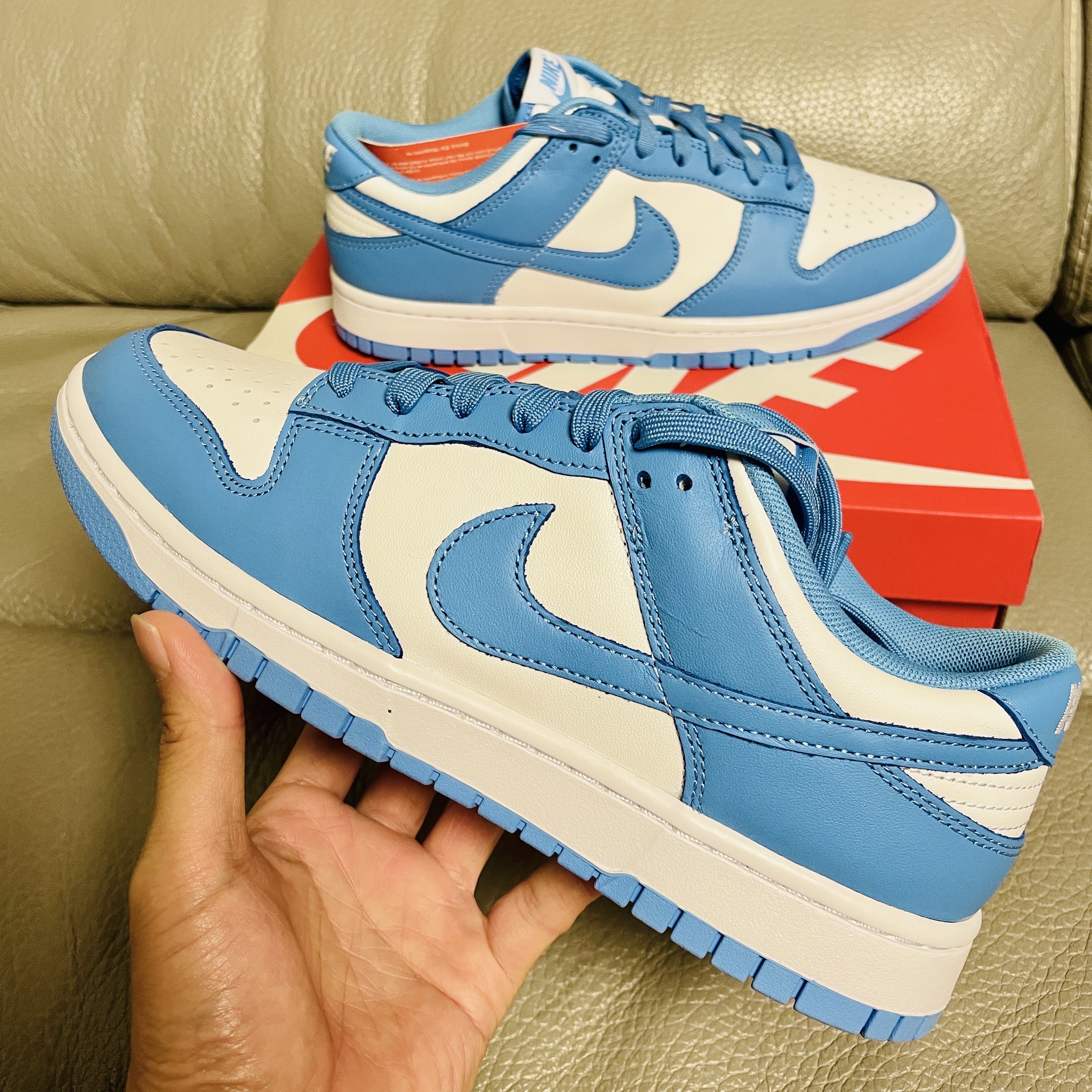Nike Dunk Low Retro University Blue 착용 스타일