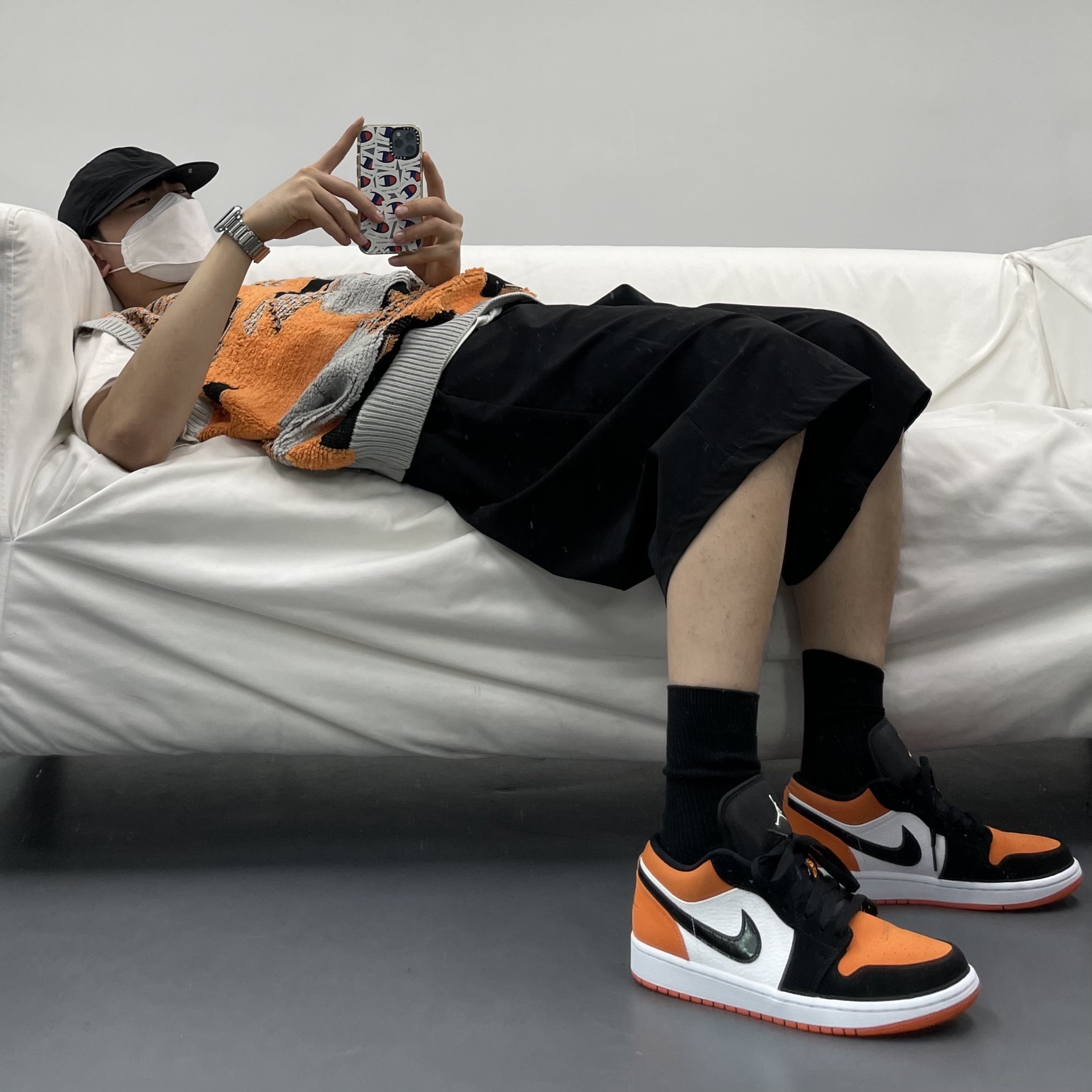 Jordan 1 Low Shattered Backboard 착용 스타일 - 2