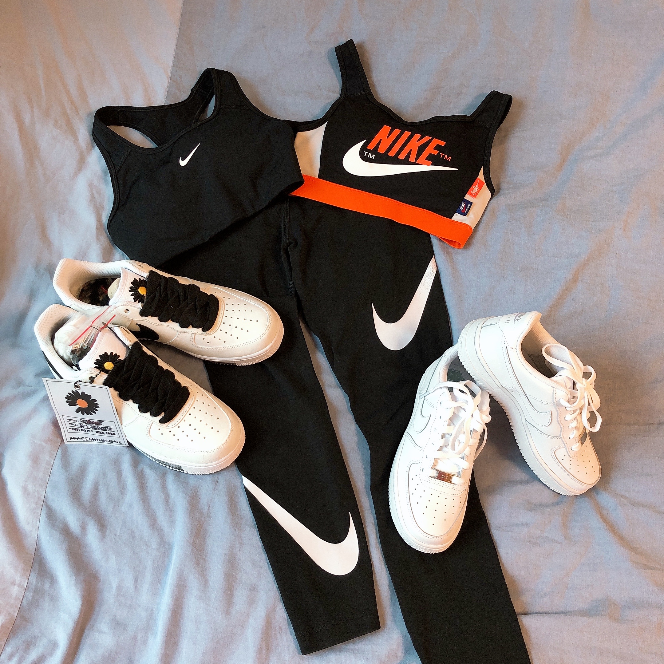 Nike x Peaceminusone Air Force 1 Low Para-Noise 2.0 착용 스타일