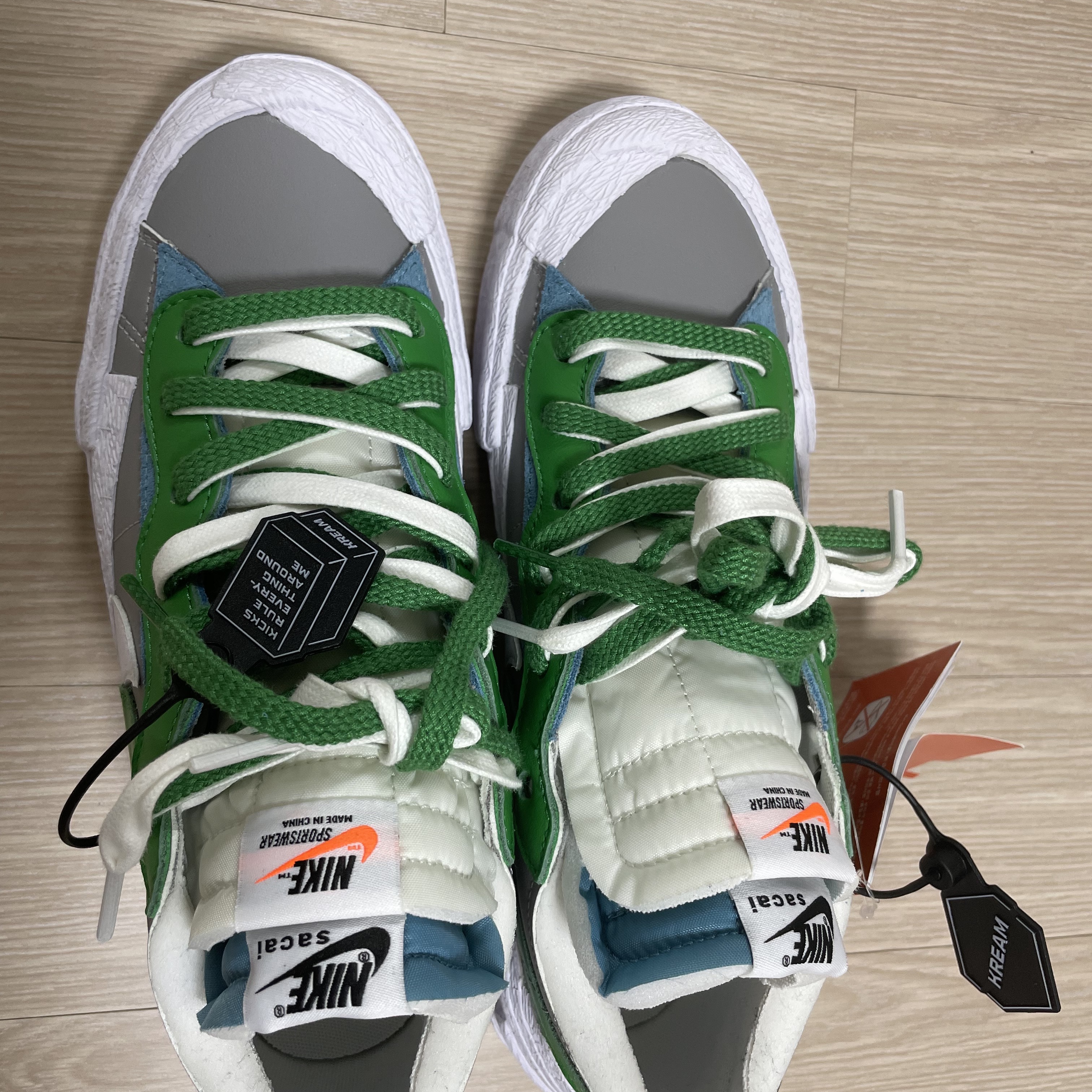 Nike x Sacai Blazer Low Classic Green 착용 스타일