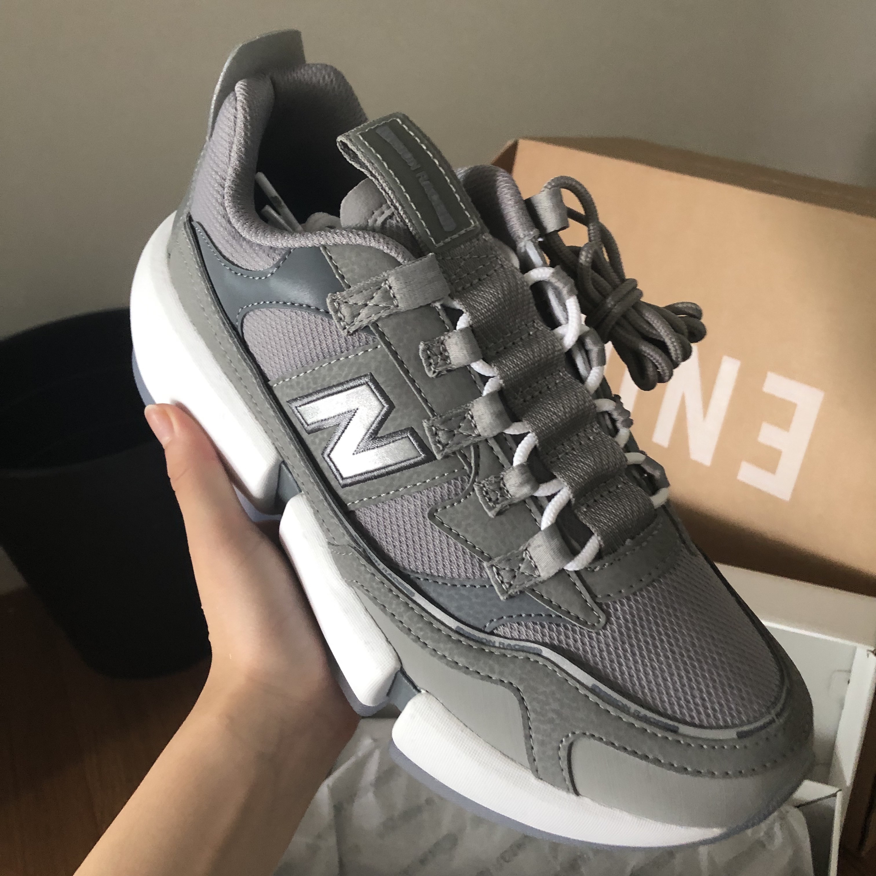 New Balance x Jaden Smith Vision Racer Grey 착용 스타일