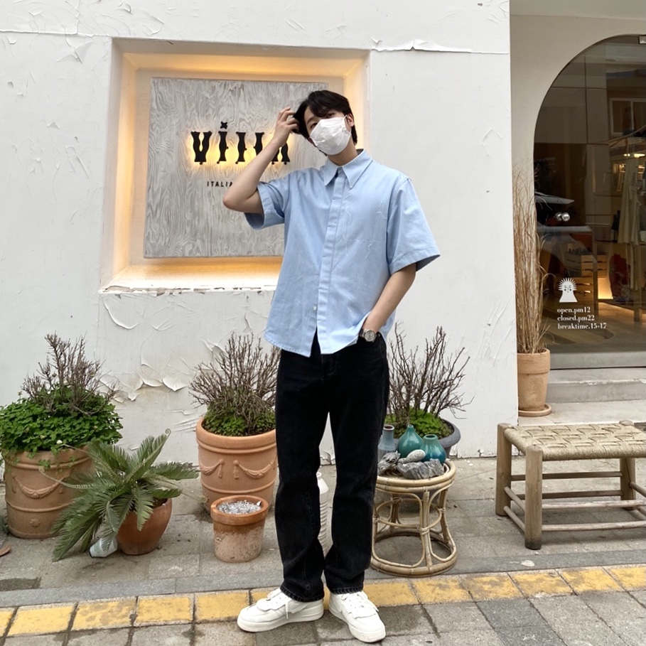 Nike x Comme des Garcons Homme Plus Air Force Mid White 착용 스타일 - 2