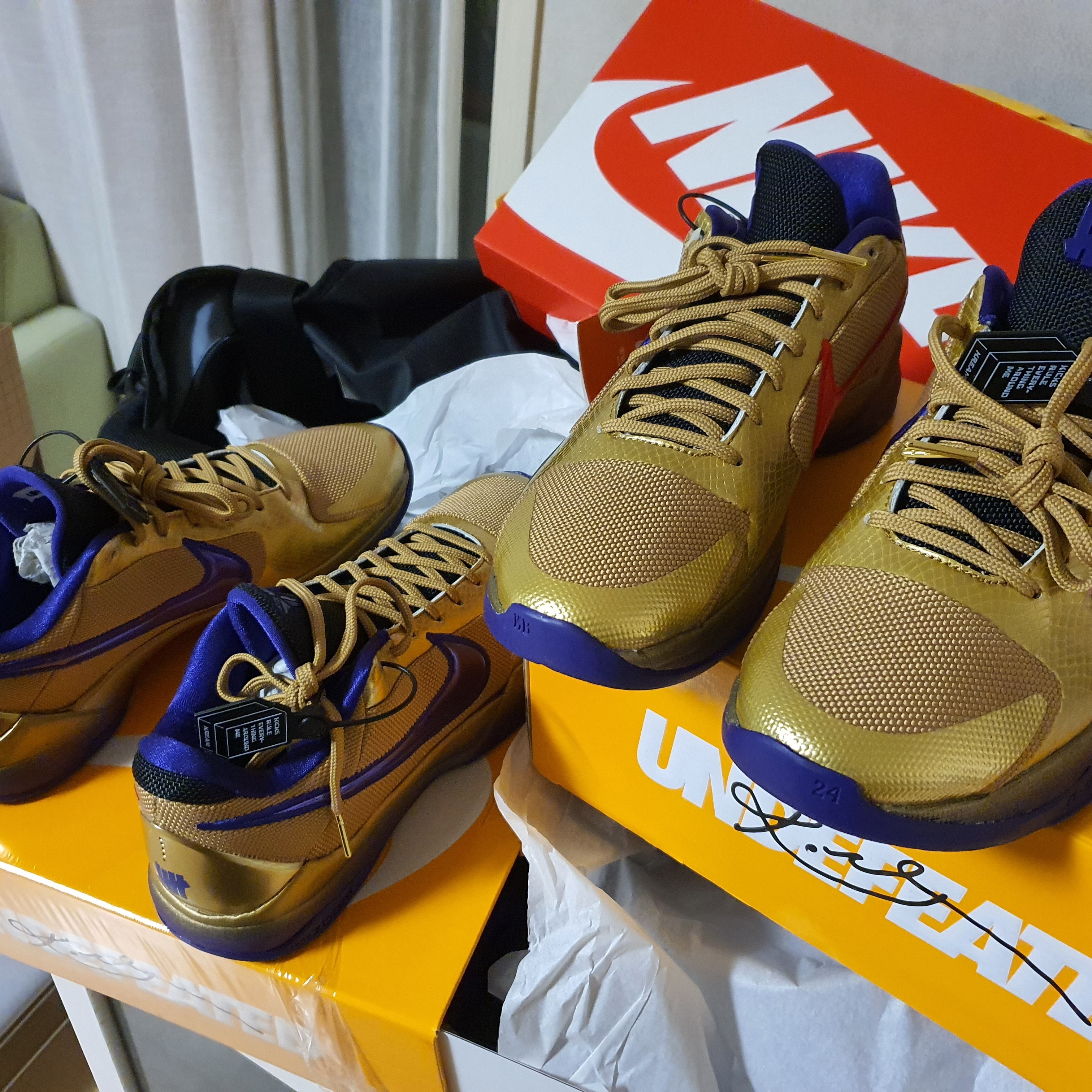Nike x Undefeated Kobe 5 Protro Hall of Fame 착용 스타일 - 2