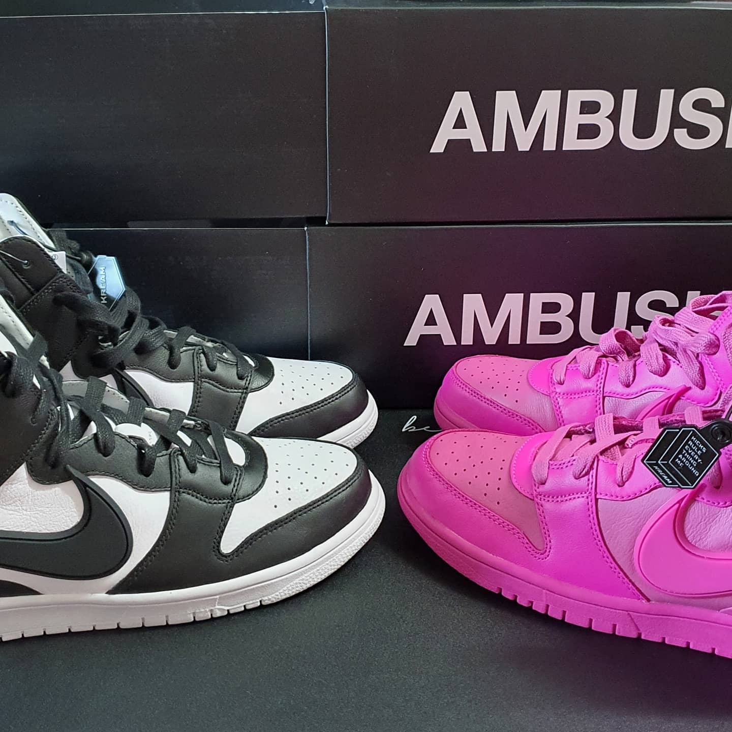 Nike x Ambush Dunk High Black, Nike x Ambush Dunk High Cosmic Fuchsia 착용 스타일 - 4