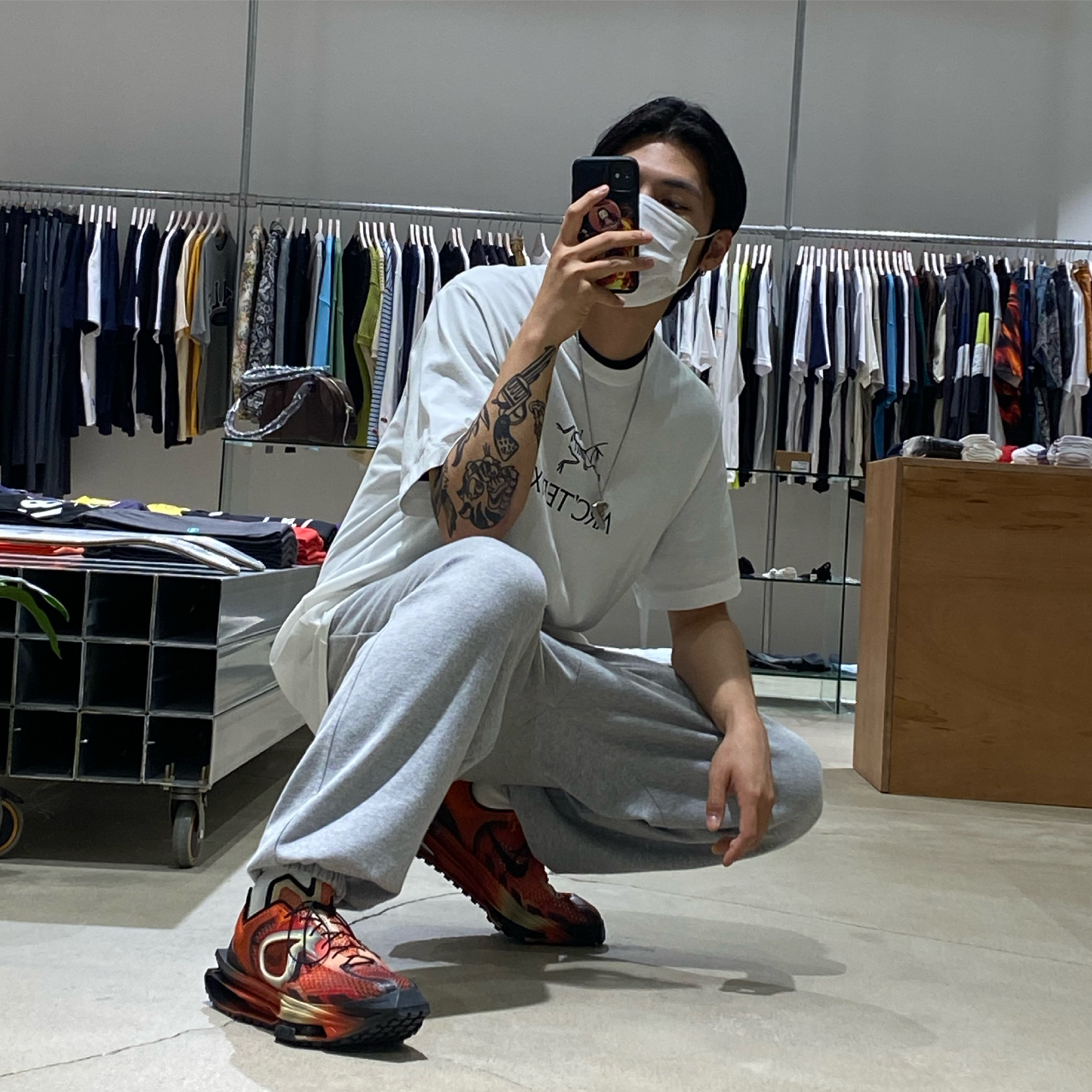 Nike x Matthew M Williams Zoom 004 Rust Factor 착용 스타일