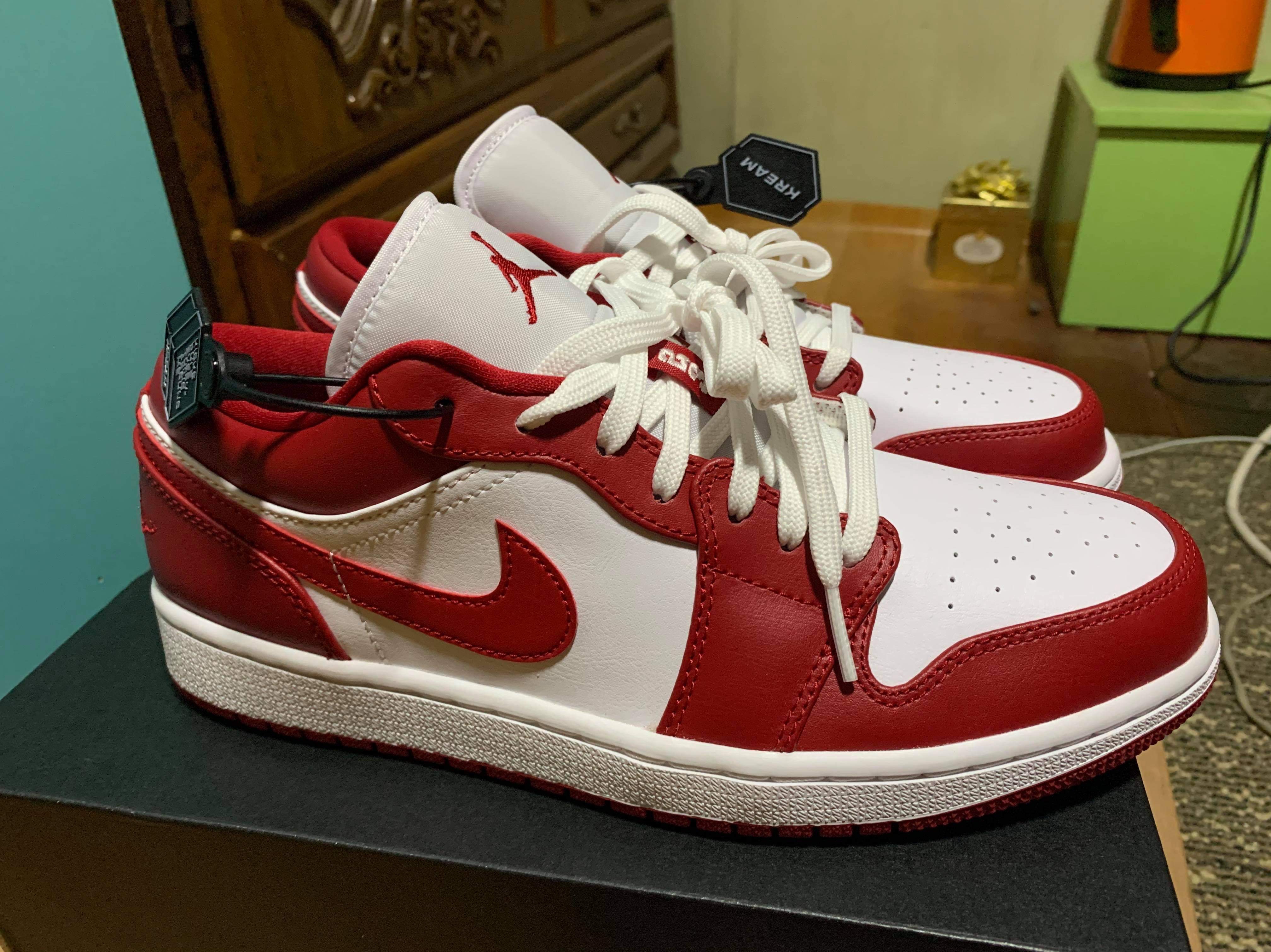 Jordan 1 Low Gym Red White 착용 스타일