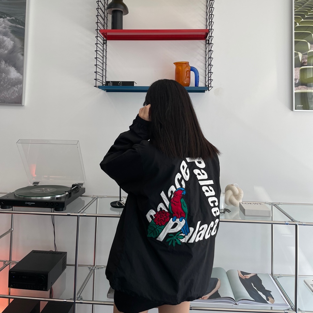 Palace Parrot Palace-3 Coach Jacket Black - 20FW, (GS) Jordan 1 Retro High OG Light Smoke Grey 착용 스타일 - 2