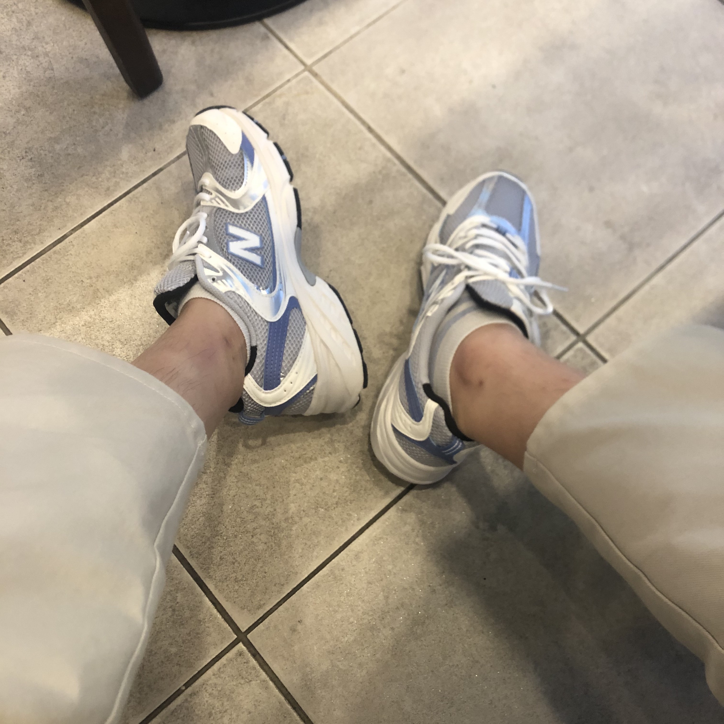 New Balance 530 Steel Blue 착용 스타일