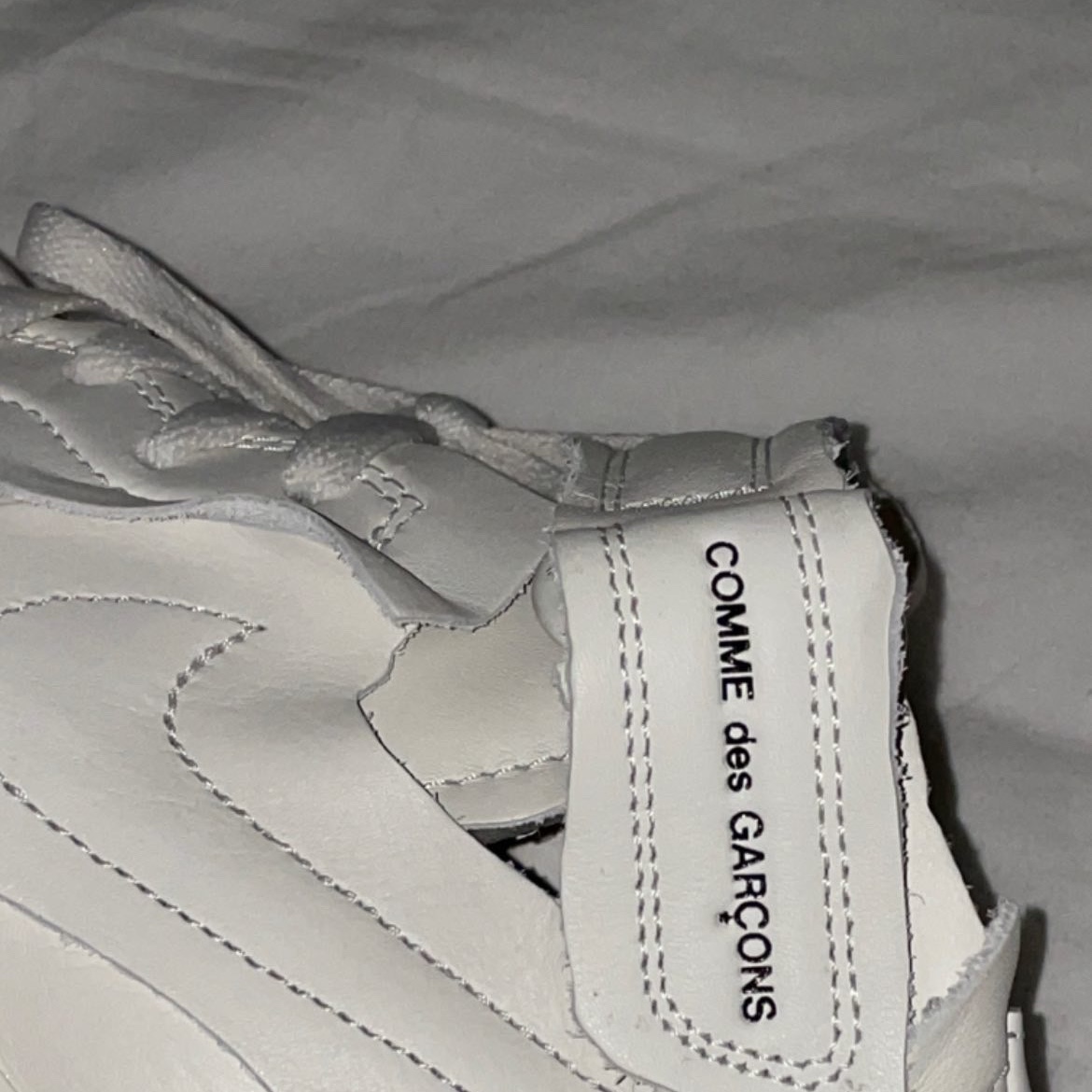 Nike x Comme des Garcons Homme Plus Air Force Mid White 착용 스타일 - 5