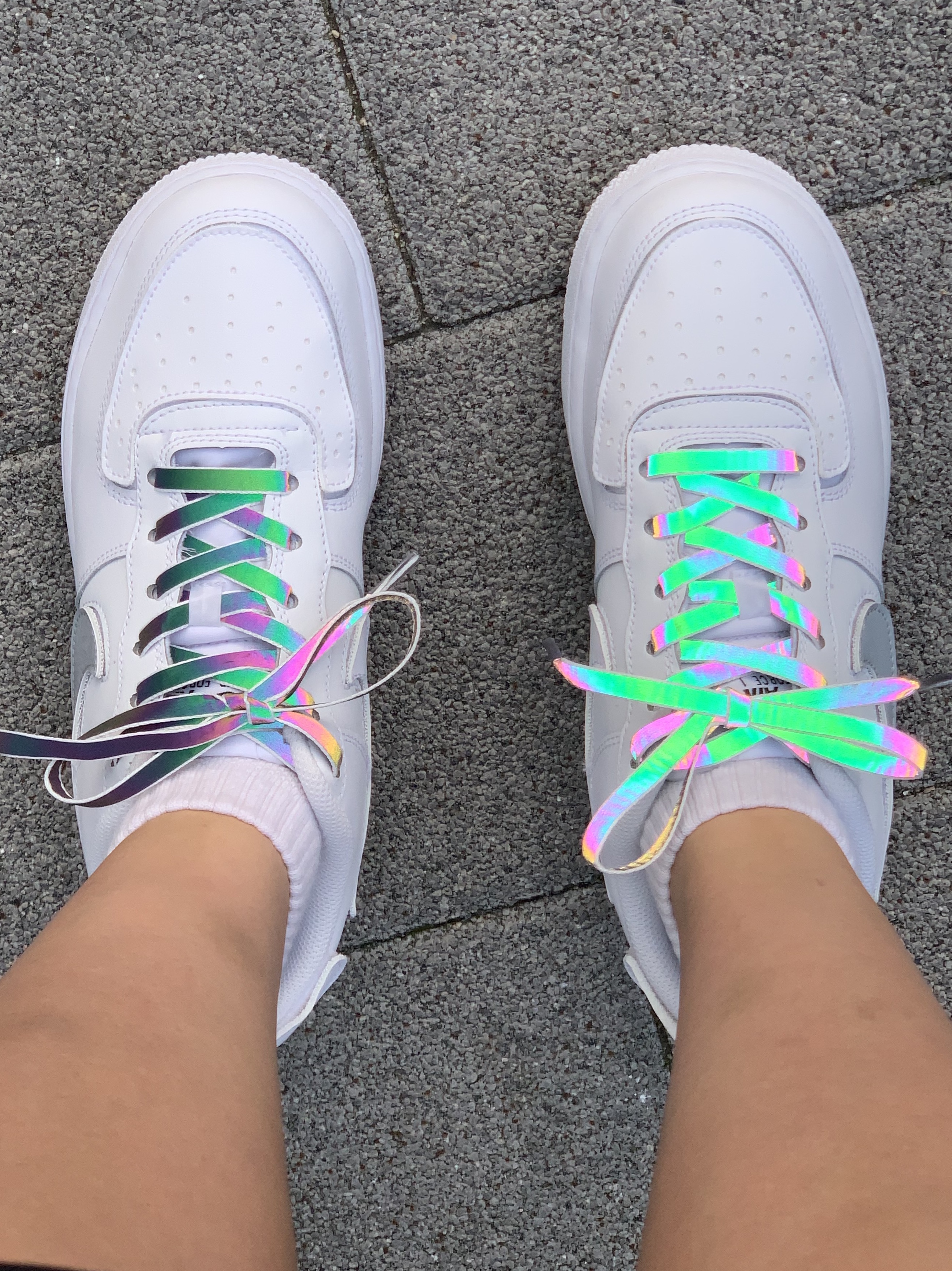 Nike Air Force 1/1 Cosmic Clay, Nike Air Force 1/1 Triple White 착용 스타일 - 1