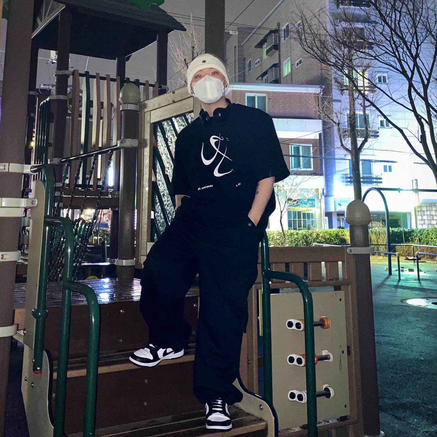 Nike Dunk Low Retro Black 착용 스타일