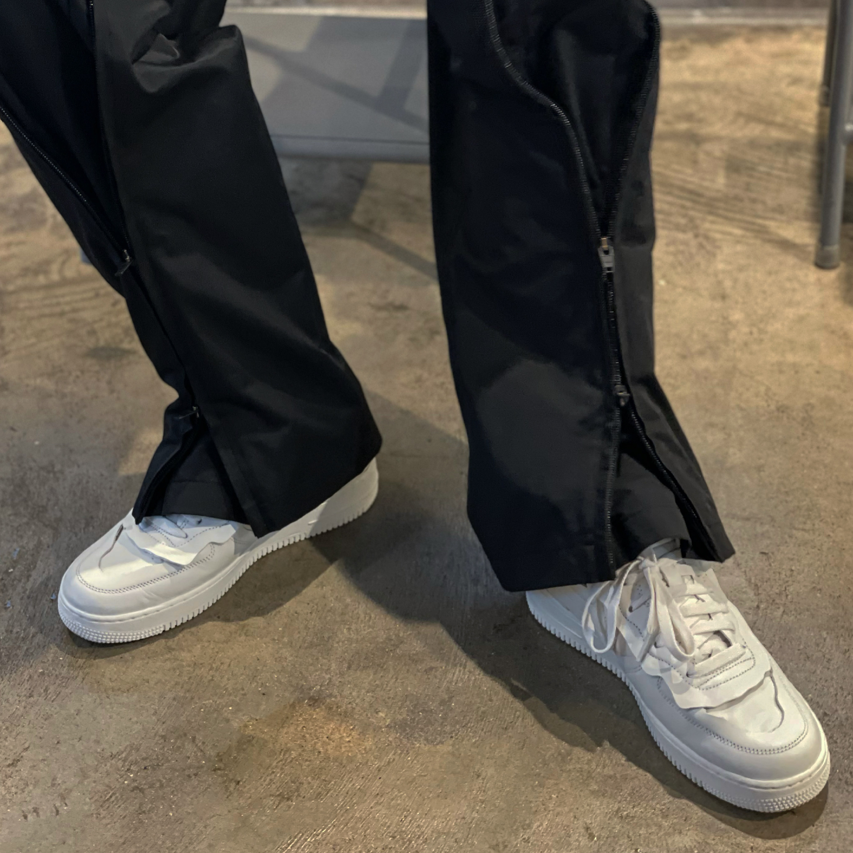Nike x Comme des Garcons Homme Plus Air Force Mid White 착용 스타일 - 1