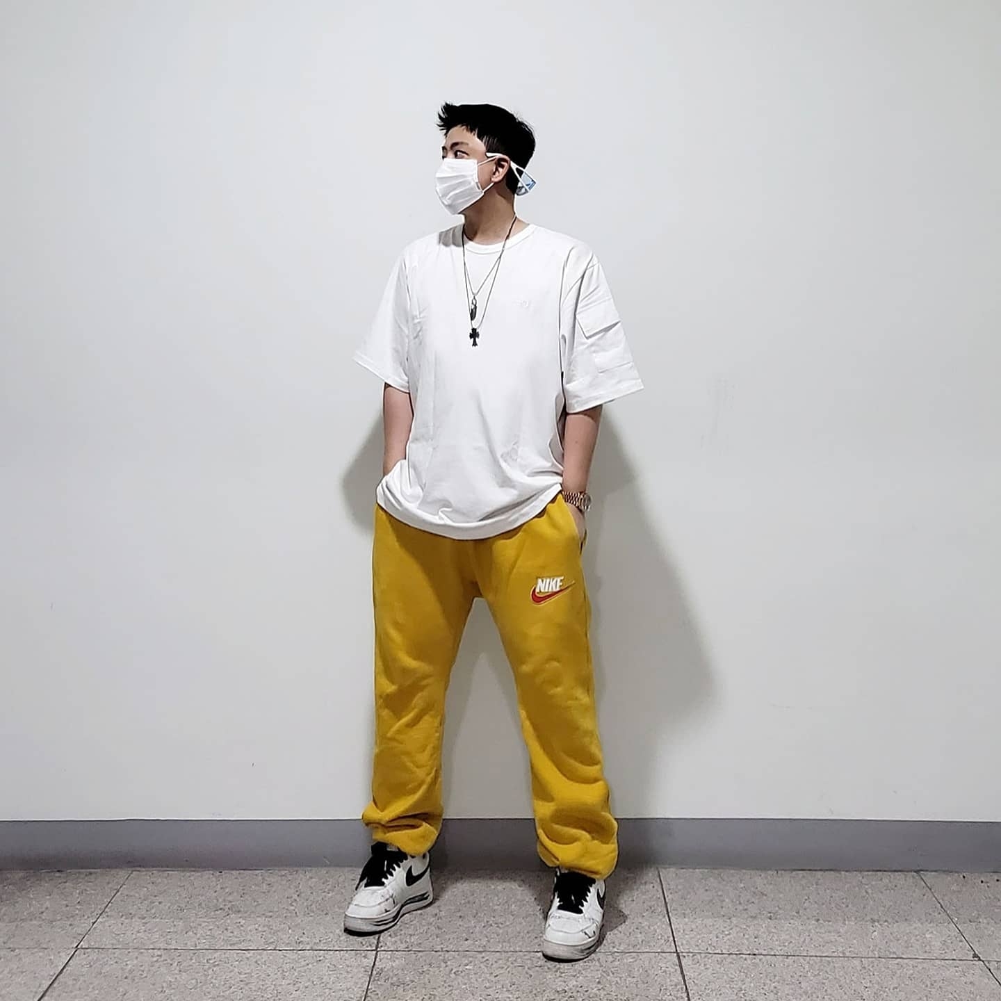 Nike x Peaceminusone Air Force 1 Low Para-Noise 2.0 착용 스타일 - 1