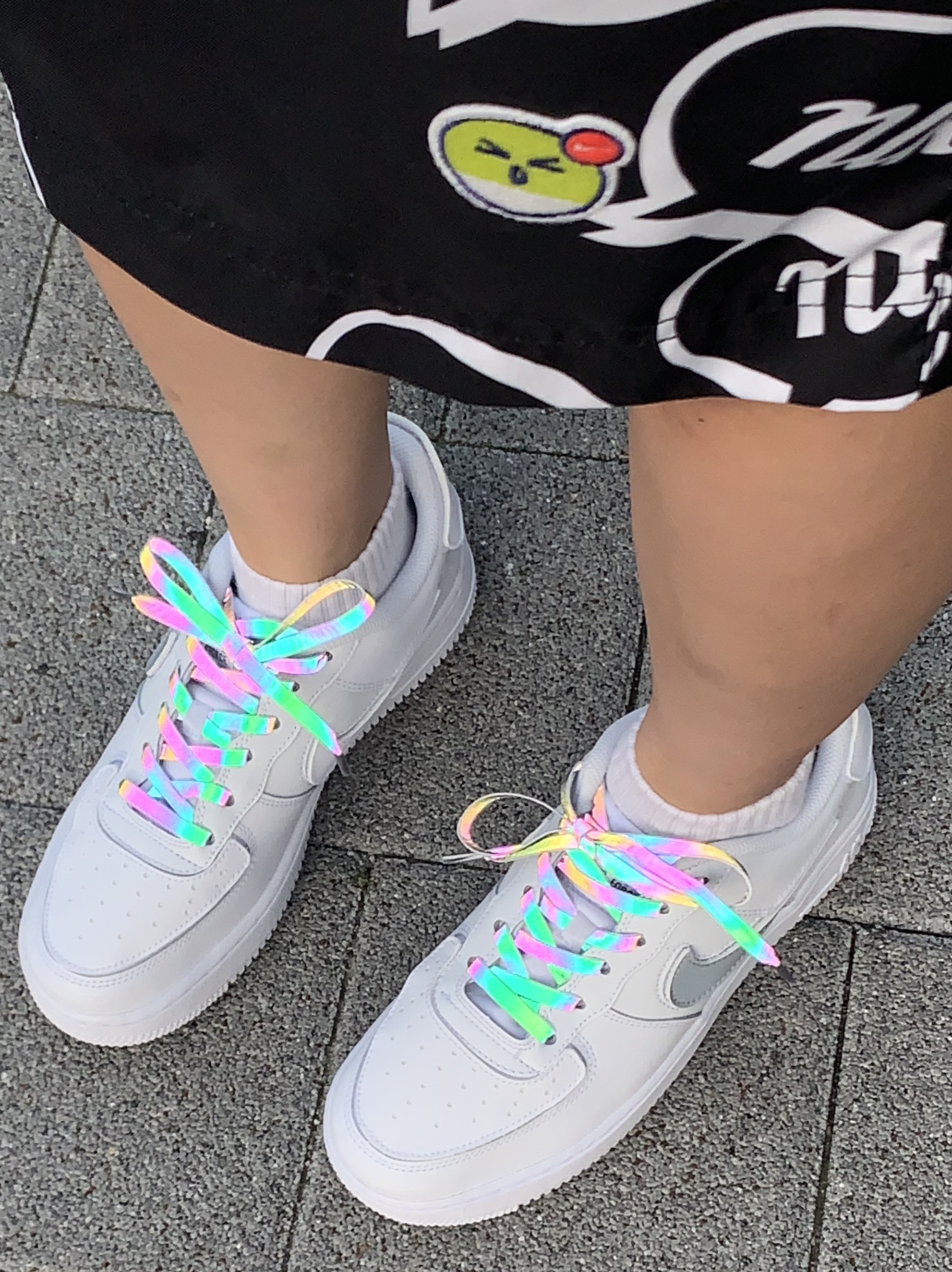 Nike Air Force 1/1 Cosmic Clay, Nike Air Force 1/1 Triple White 착용 스타일 - 3